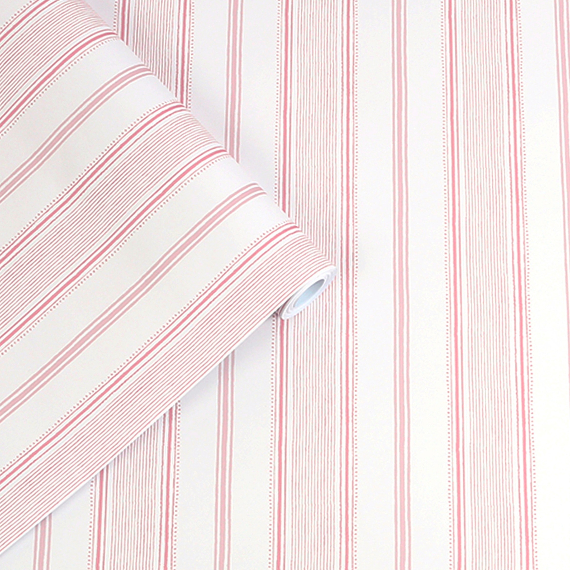 LAURA ASHLEY Vliestapete »Heacham Stripe« Motiv glatt Motiv