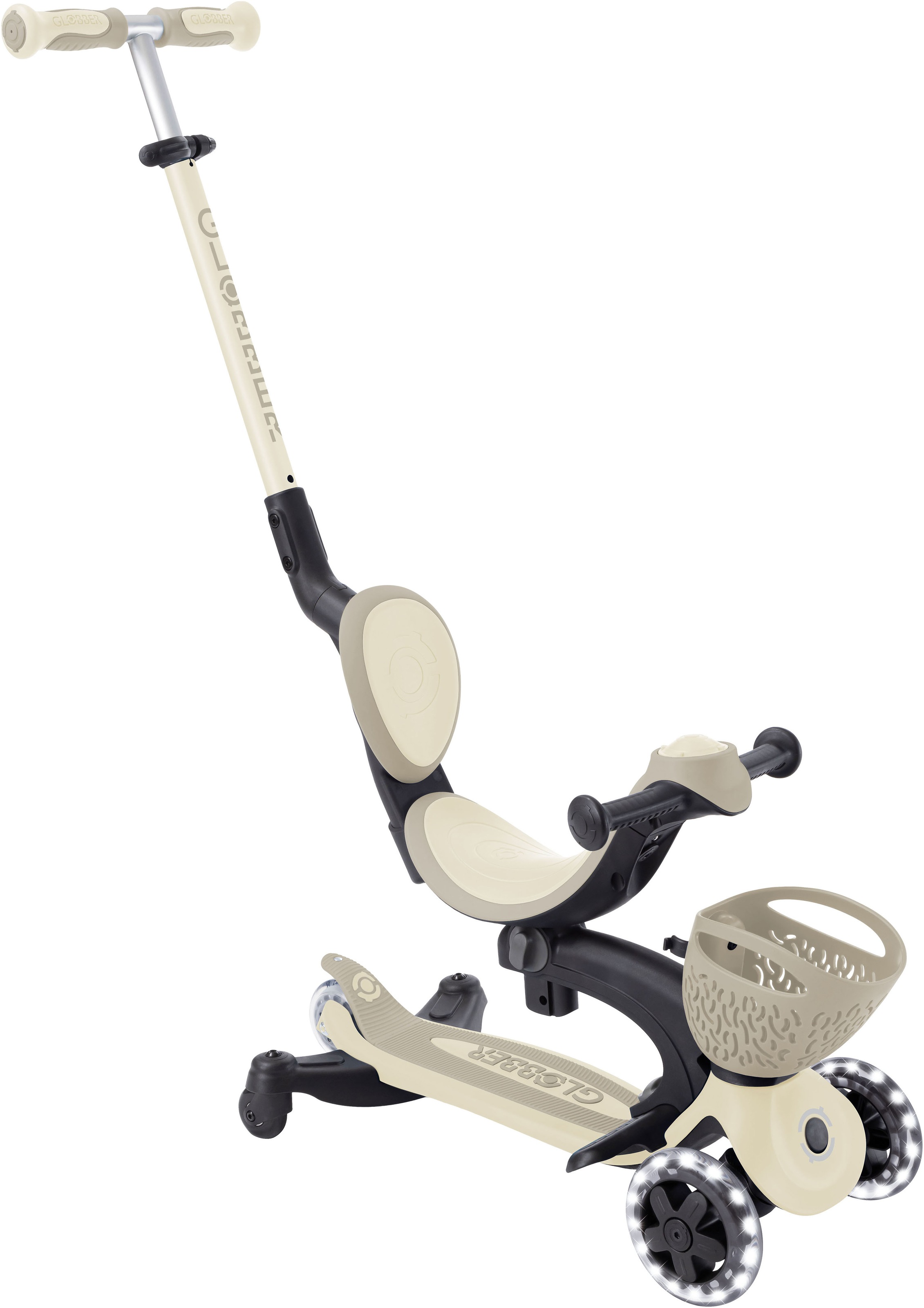 Globber Tretroller »GO-UP BABY 360 LIGHTS, mit Leuchtrollen und Leuchtmodul günstig online kaufen