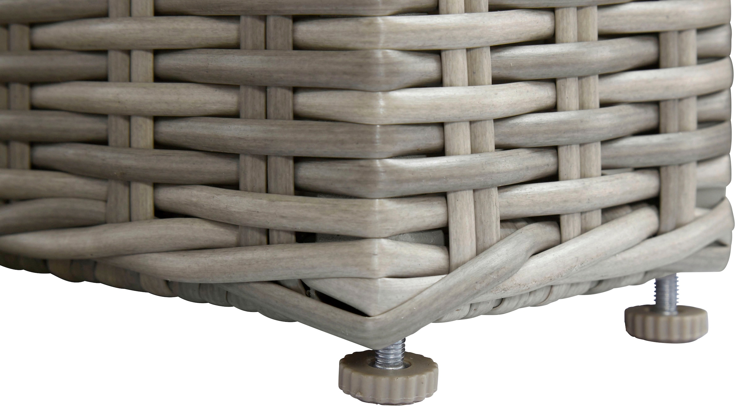 KONIFERA Garten-Essgruppe »»Menorca««, (Set, 19 tlg., 6x Sessel, 1x Tisch 200x100x75 cm, inkl. Auflagen, Alu, Polyrattan), Polyrattan, Aluminium, Tischplatte aus 5mm starkem Sicherheitsglas