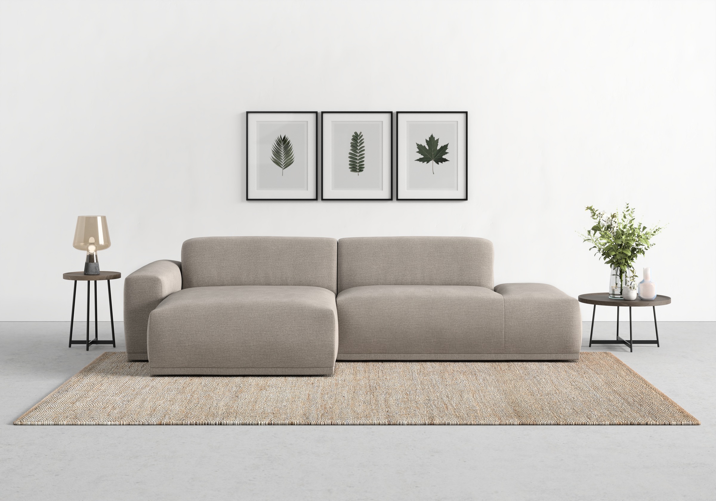 TRENDMANUFAKTUR Ecksofa »Braga, mit hochwertigem Kaltschaum, L-Form, in Cor günstig online kaufen