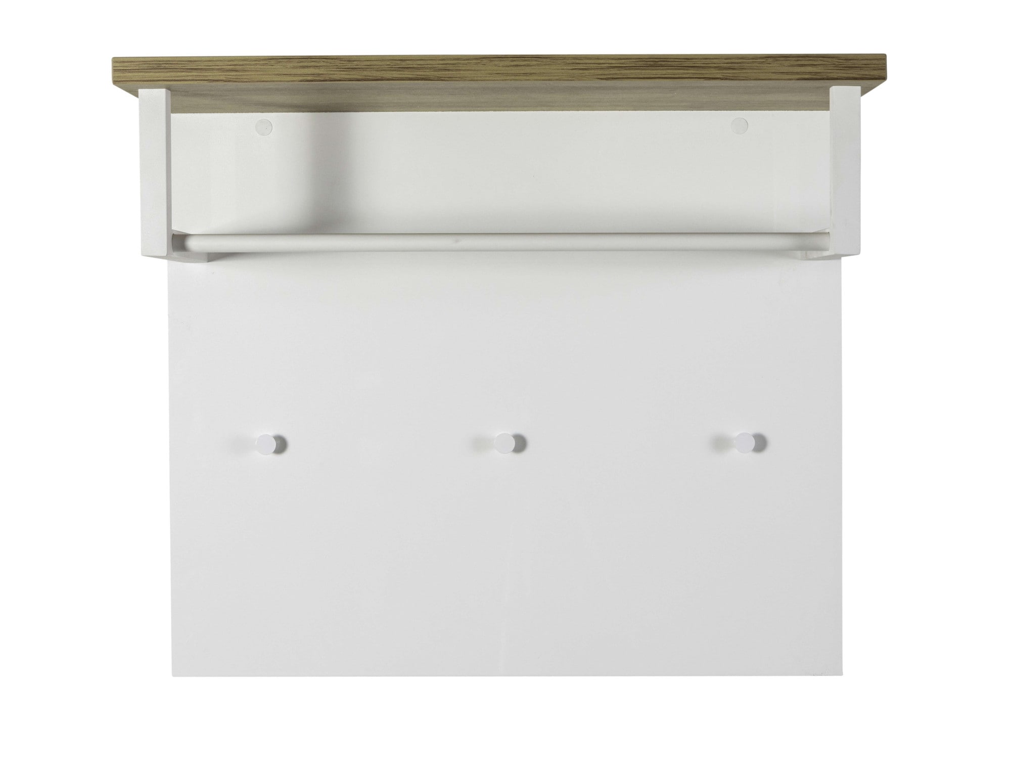 Composad Garderobenpaneel »Mundi, Garderobenpaneel, Wandgarderobe, Flurgarderobe«, (1 St.), Mit 3 Kleiderhaken und Hutablage