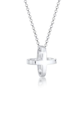 Elli Kette mit Anhänger »Kreuz Cross Symbol 3D 925 Sterling Silber« kaufen
