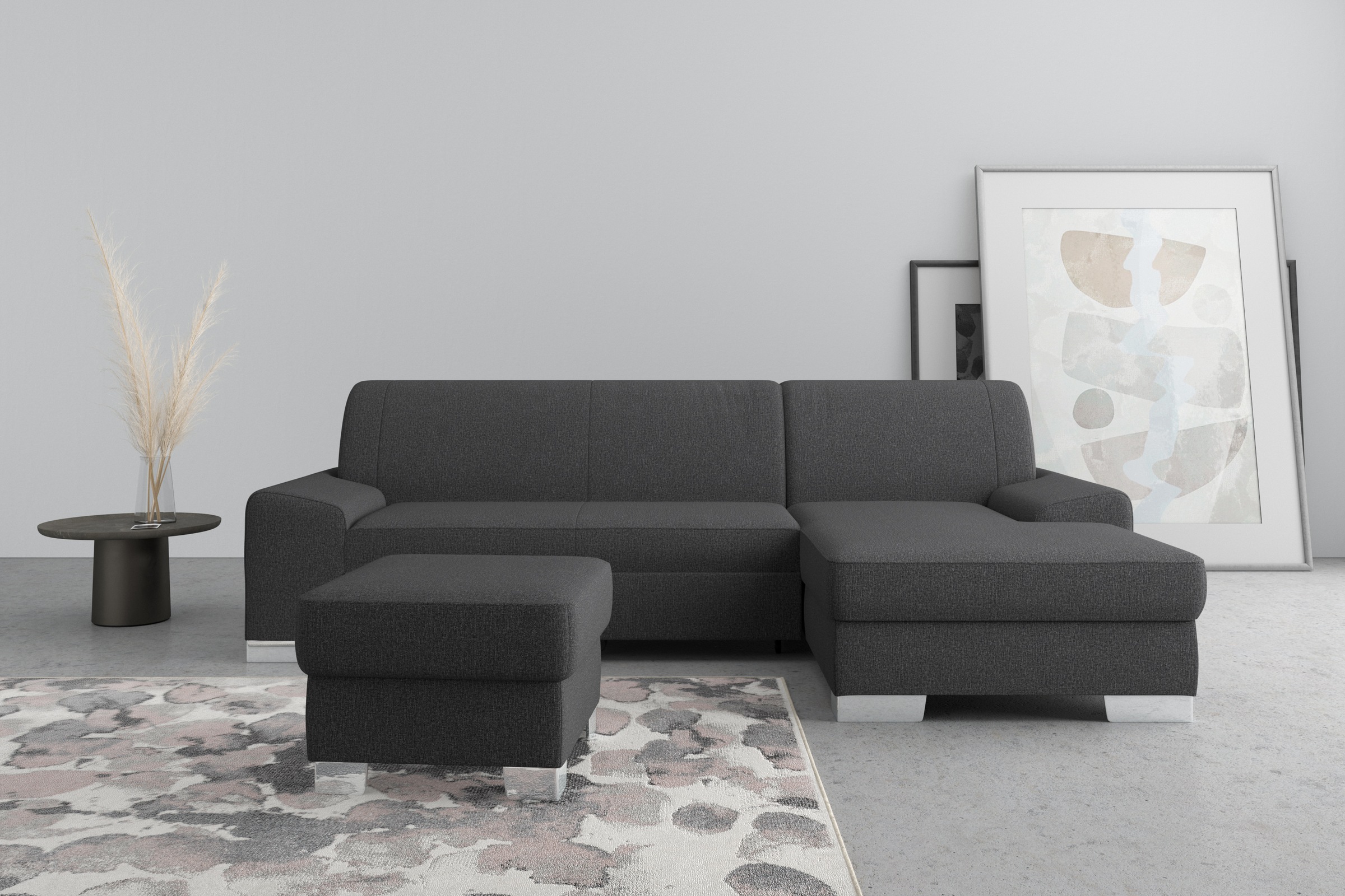 DOMO collection Ecksofa »Anzio L-Form, whlw. Bettfunktion, Federkern, hochw günstig online kaufen