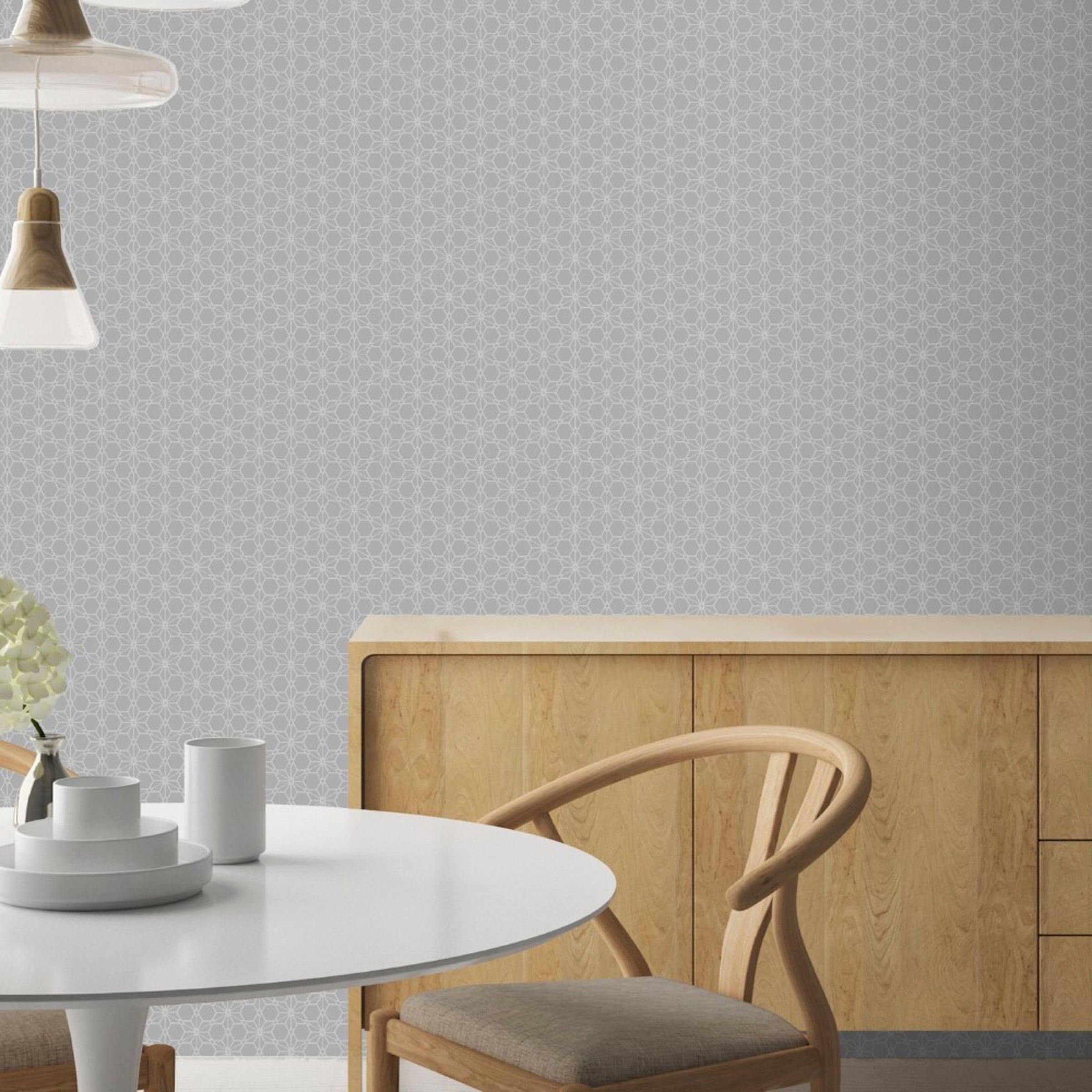 WOW Vliestapete »Mini Design« geometrisch aufgeschäumt Grau - 10m x 52cm