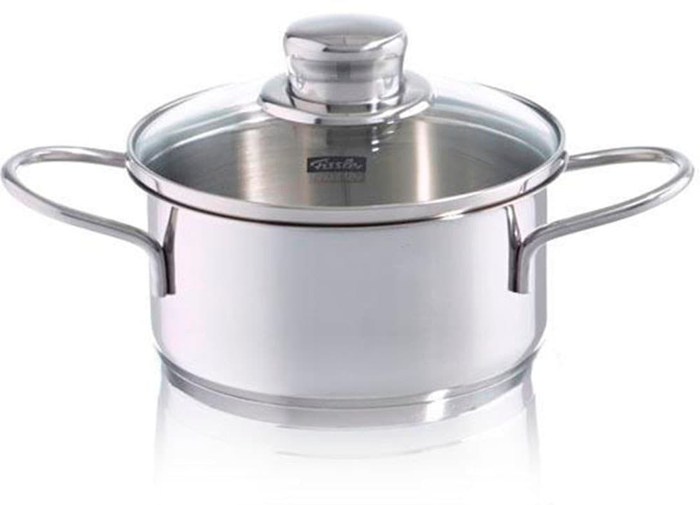 Fissler Kochtopf »Häppchen«, Edelstahl 18/10, (2 tlg.), Induktions-geeignet, inklusive Glasdeckel