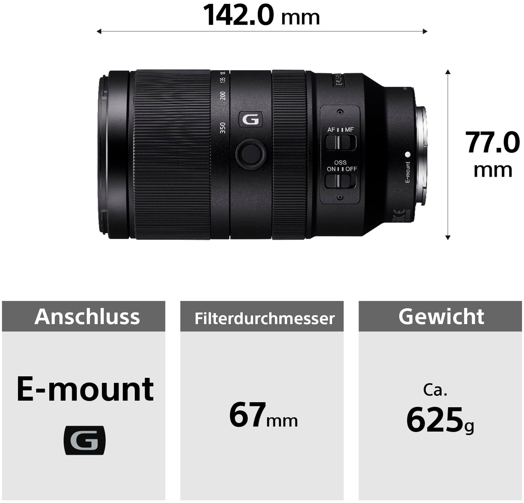 Sony Systemkamera »Alpha 6700« E PZ 16–50mm F3.5–5.6 OSS , E 70–350mm F4.5–6.3 G OSS , 27 , Bluetooth , inkl. Sony Alpha 6700G spiegellose APS-C-Kamera für Wildlife-Aufnahmen