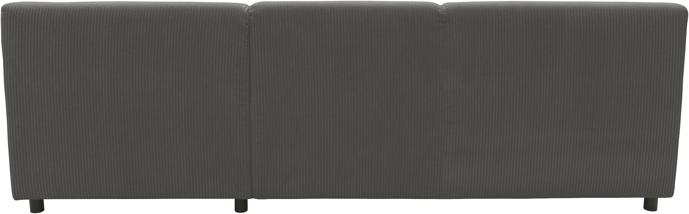 DOMO collection Ecksofa »Turah 2, L-Form, Cord oder Luxus-Microfaser, komfortabler Federkern«, B/T/H: 241/146/79 cm, incl. Zierkissen, wahlweise mit Bettfunktion