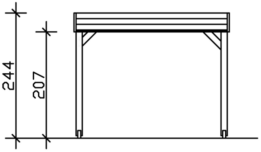 Skanholz Holzpavillon »Toulouse«, BxTxH:302x302x244 cm, inkl. Aufschraubstutzen
