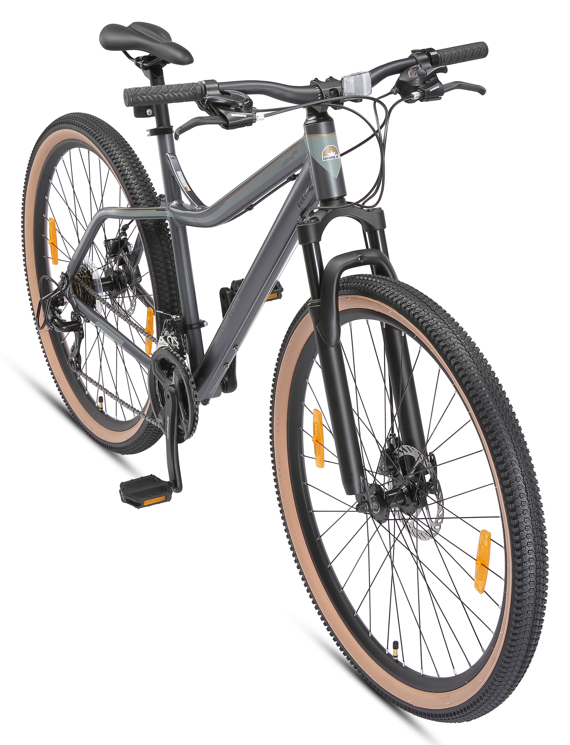 Bikestar Mountainbike 21 Gang Shimano RD-TY300 Schaltwerk Kettenschaltung für Damen und Herren, Kettenschaltung