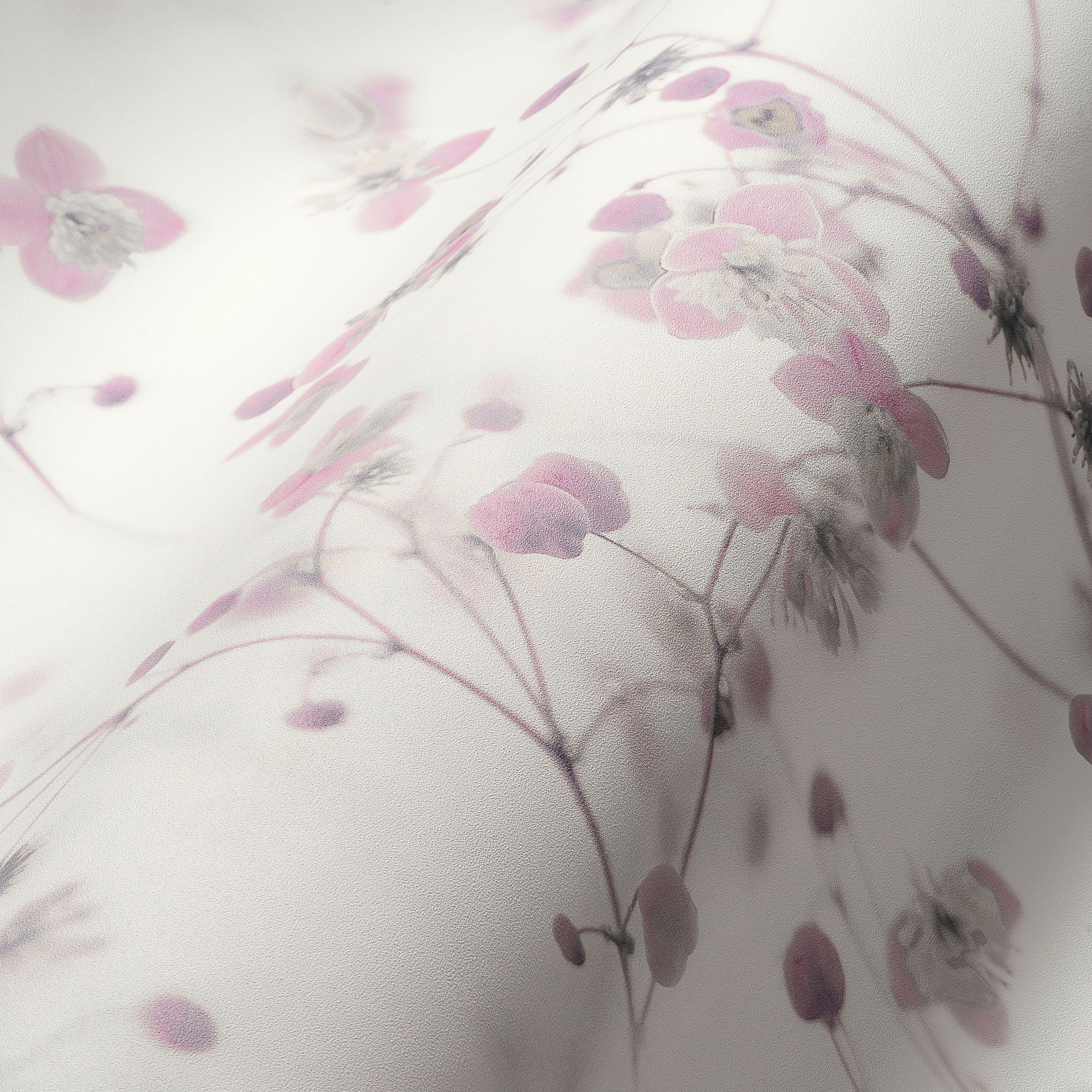 A.S. Création Vliestapete »PintWalls Blümchen 3D Effekt«, matt-gemustert-neutral, Florale Tapete Florale Tapete Tapeten Wohnzimmer Schlafzimmer Küche