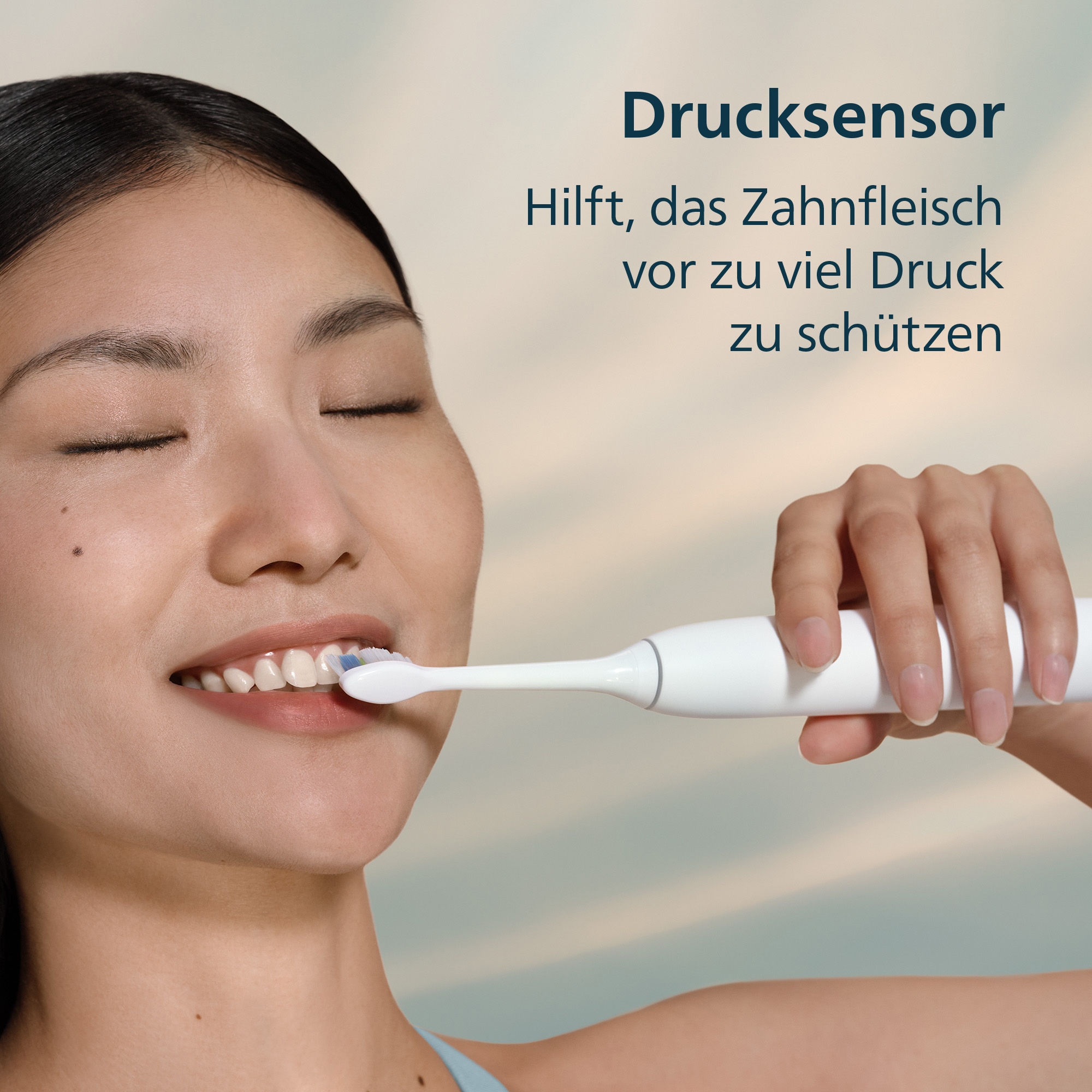 Philips Sonicare Elektrische Zahnbürste »Series 5300« 1 Stk. Aufsteckbürsten mit Andruckkontrolle, 2 Intensitätsstufen, inkl. Ladegerät, Reiseetui
