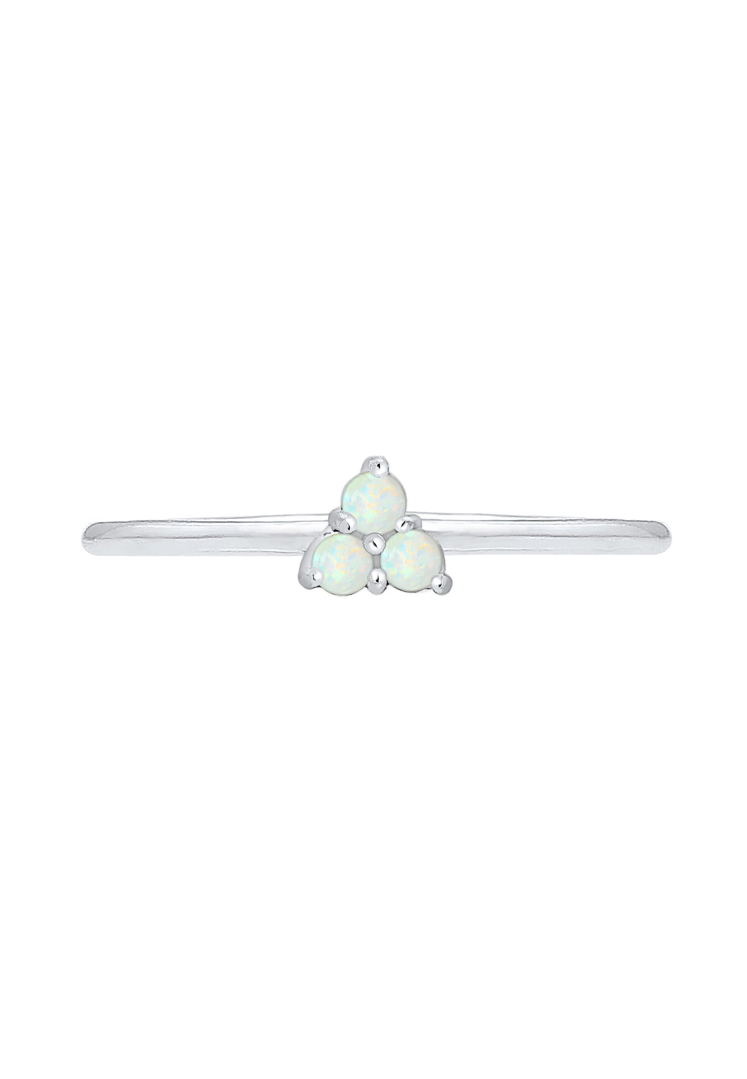 Elli Fingerring »Opal Kreis Trio Trend 925er Silber«