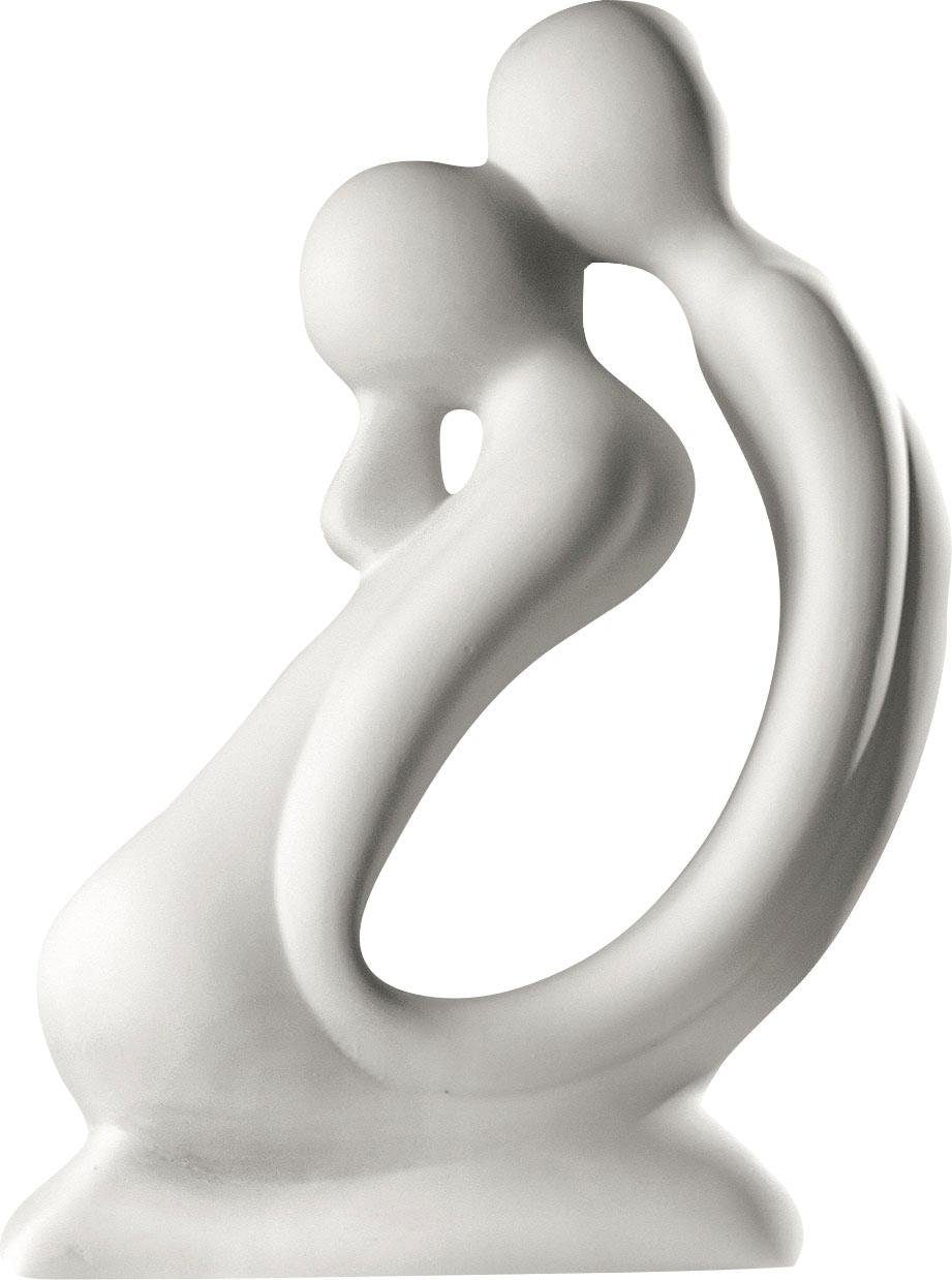 GILDE Dekofigur »Skulptur Kuss, weiß«, Dekoobjekt, Höhe 42 cm, handgefertigt,  aus Keramik, Wohnzimmer online kaufen