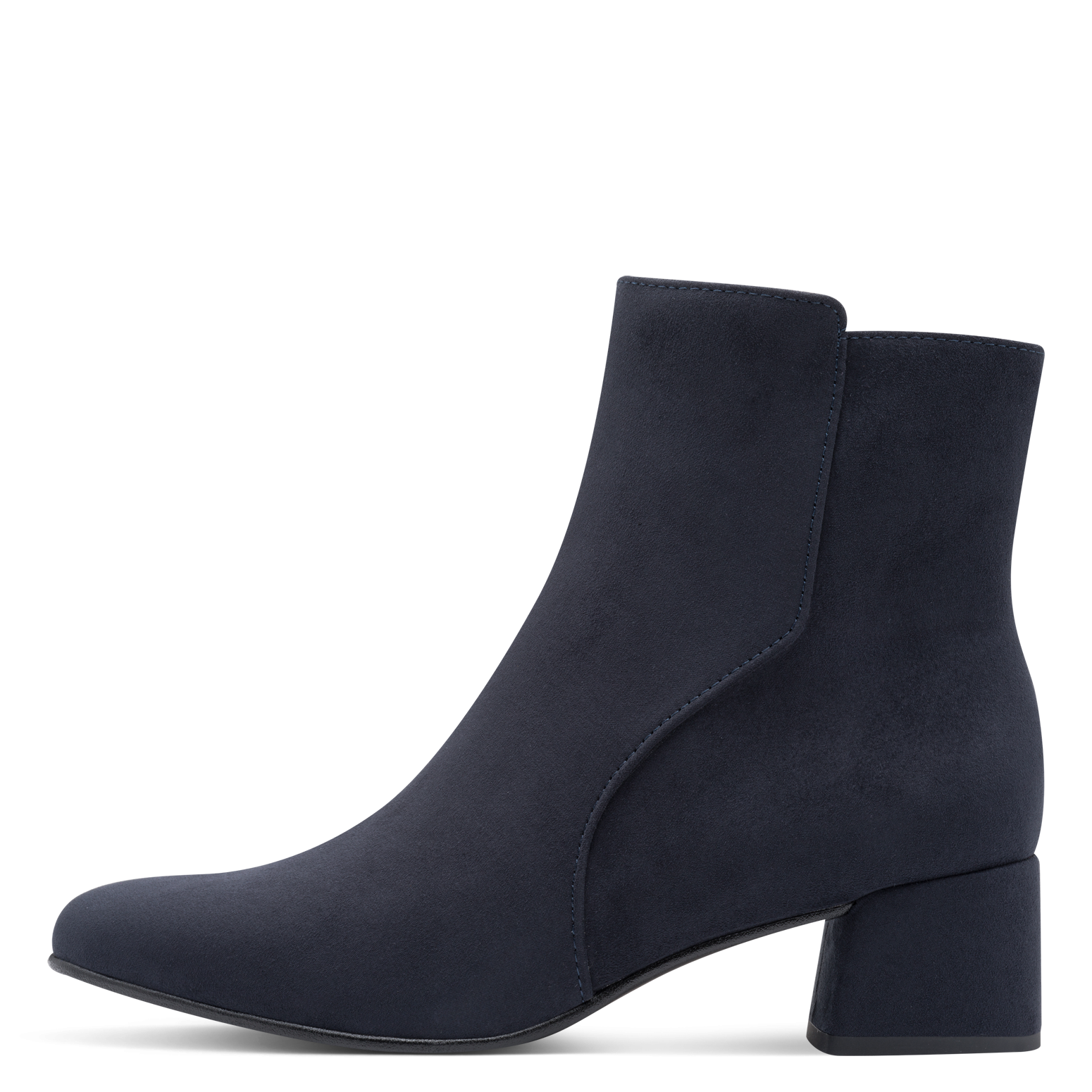 MARCO TOZZI Stiefelette, Blockabsatz, Businessschuh, Ankleboots mit Ziernähen