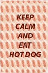 queence Metallbild »Hot Dog« Schriftzug | Schriftzüge 1 Stk. tlg. Stahlschilder