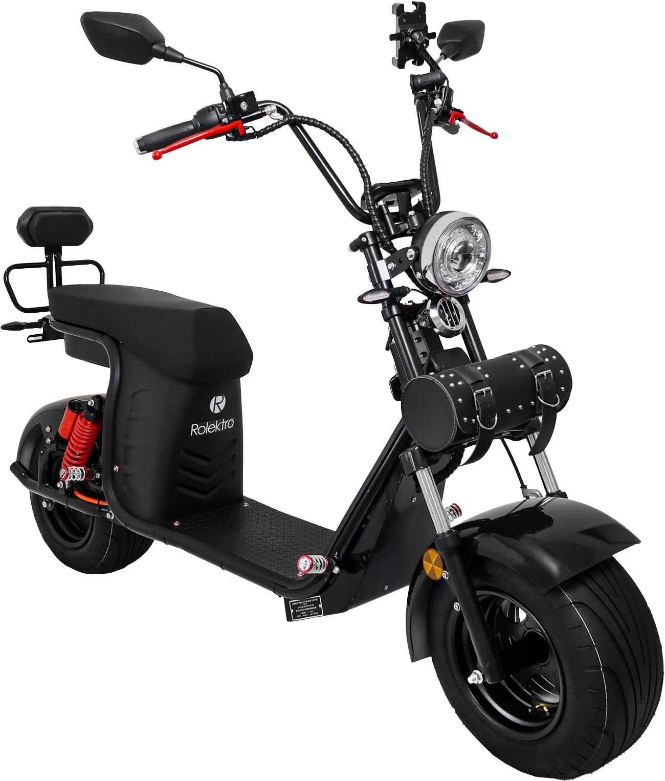 Rolektro E-Motorroller »E-Chopper 45, 60V-25,6Ah Lithium-Akku, 3000 Watt«, bis zu 54 km Reichweite, mit USB-Anschluss und integr. Alarmanlage