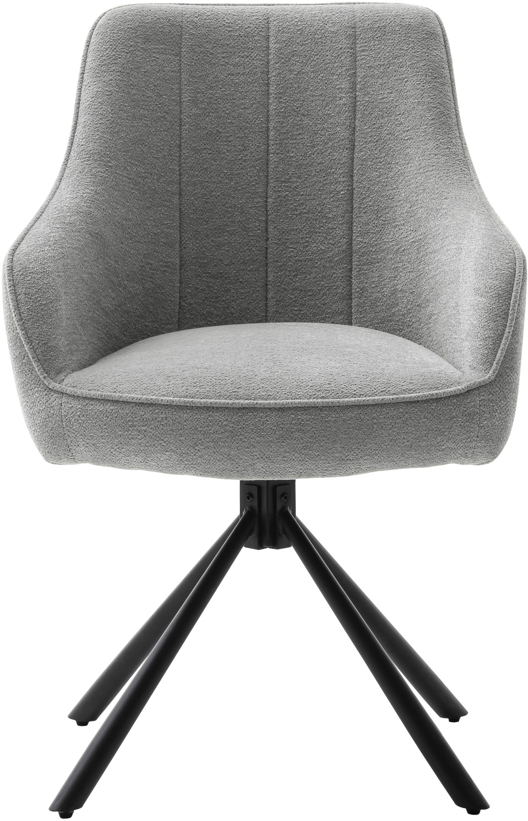 MCA furniture Esszimmerstuhl »KASAMA«, Strukturstoff, (2er-Set), 180° drehbar, Belastbarkeit120 kg, Sitzhöhe ca. 51 cm
