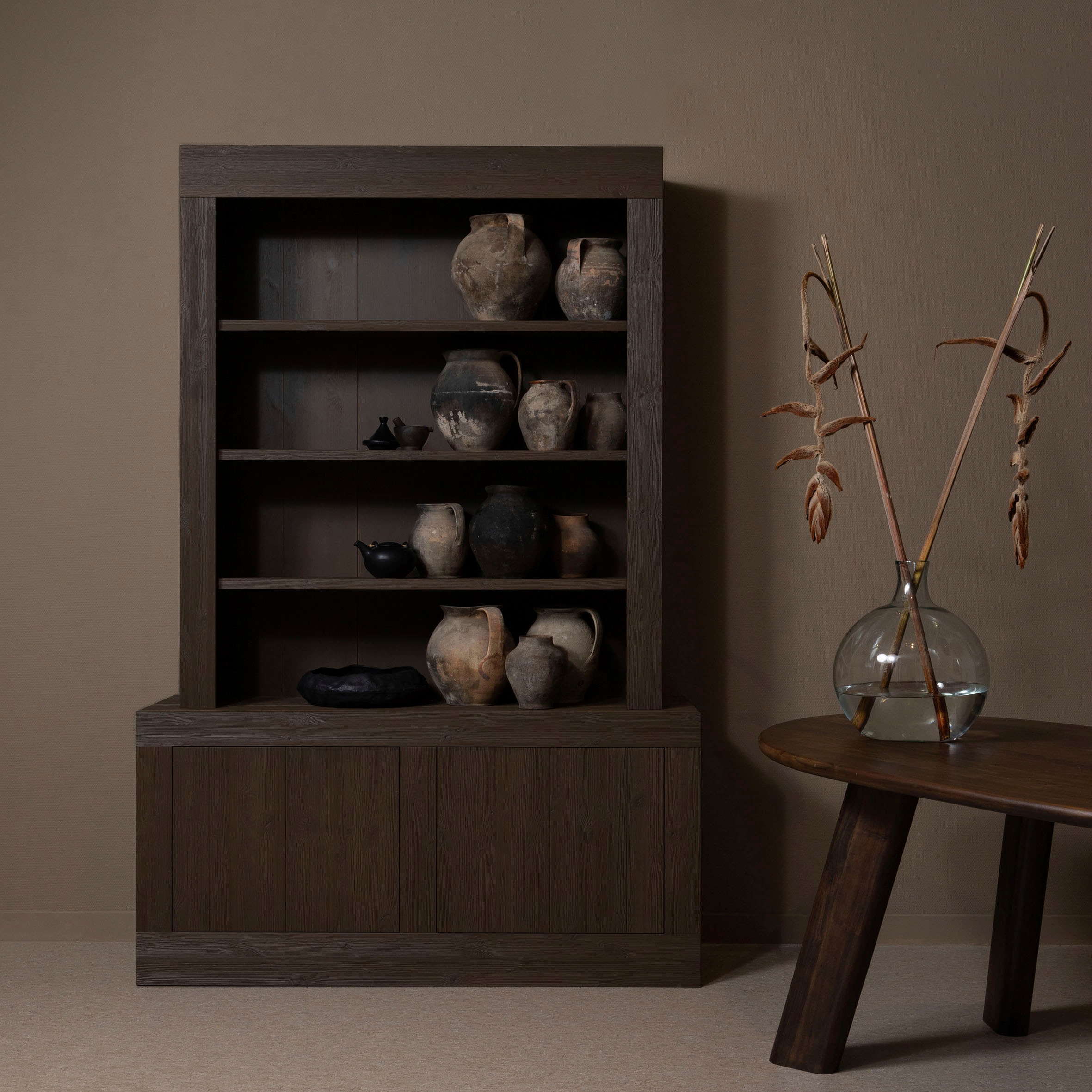 WOOOD Buffet »Vienna«, mit Schubladen und offenen Regalen, H 230 cm x B 146 cm