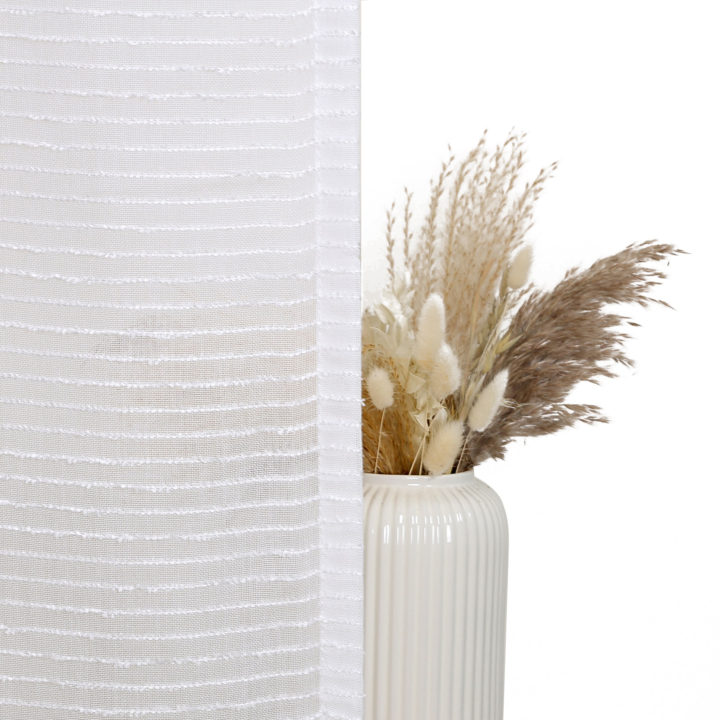 Home affaire Gardine »Authal«, (1 St.), Jacquardgardine mit Chenillefaden