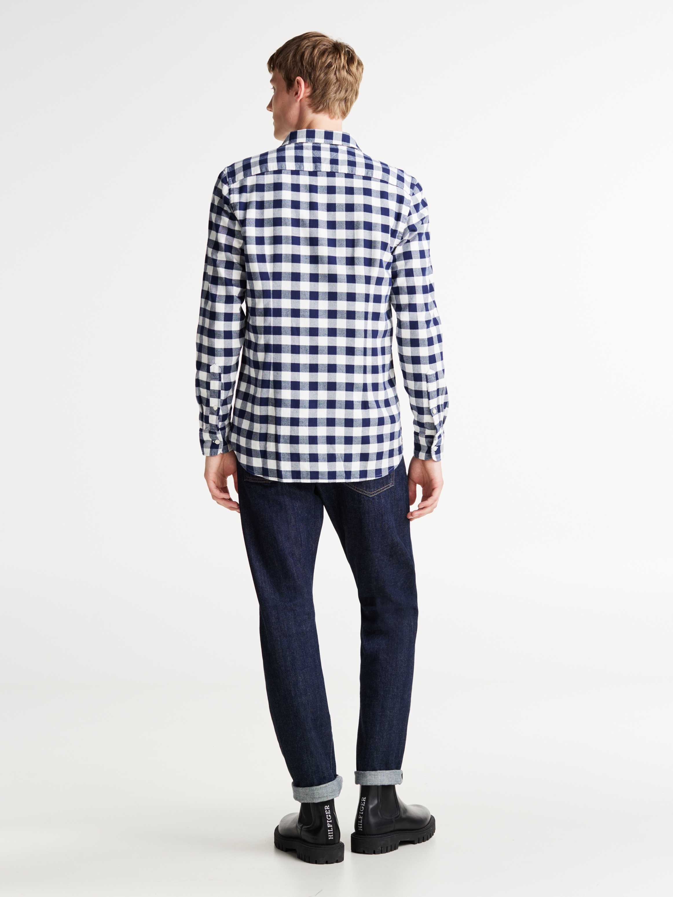 Tommy Hilfiger Langarmhemd »BRUSHED GINGHAM Slim Fit SHIRT« modisch kariert