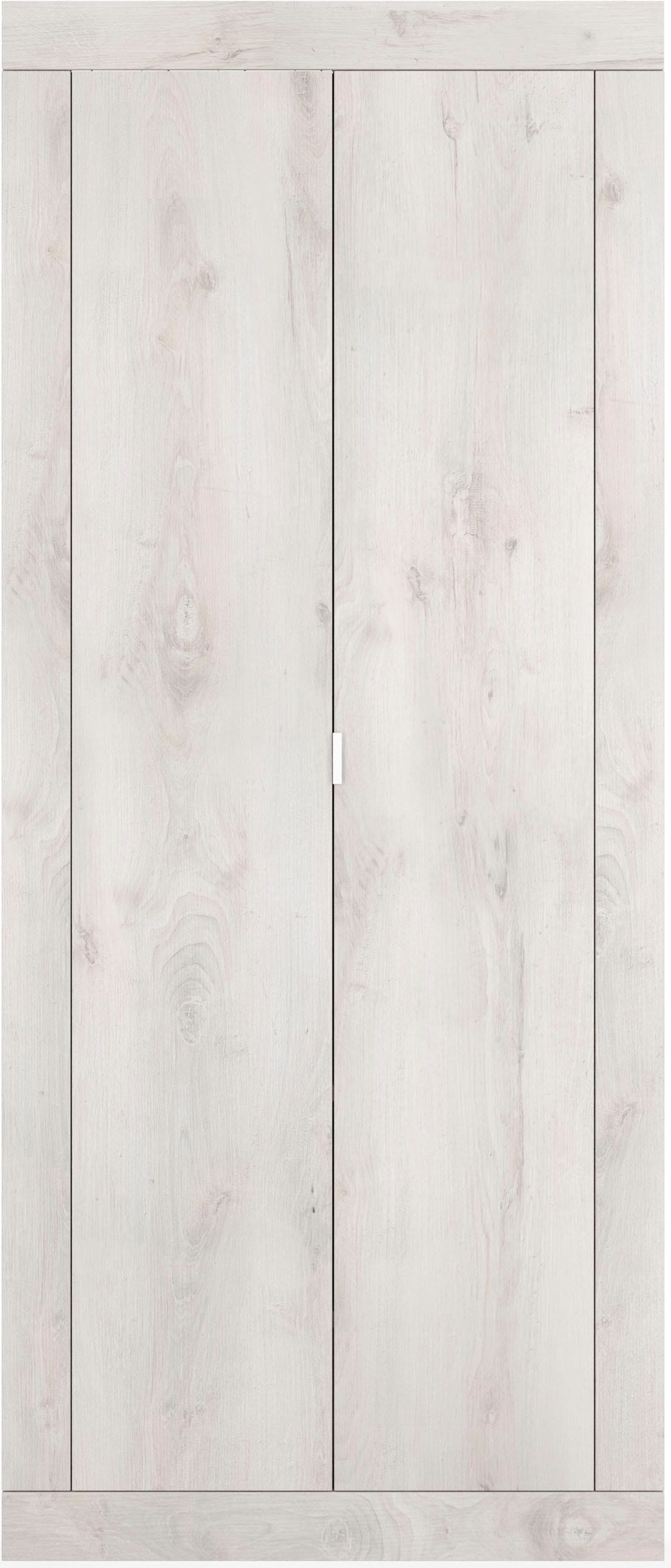 INOSIGN Garderobenschrank »Basic Breite 78, Höhe 187 cm, moderne Rahmenoptik,«, Metallgriff, Kleiderstange, 2 Einlegeböden