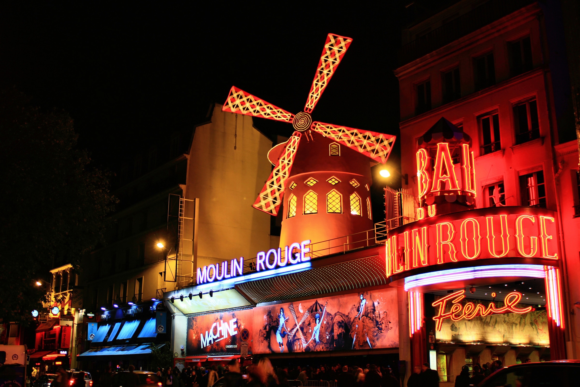 Papermoon Fototapete »MOULIN ROUGE-KABARETT PARIS NACHTCLUB VARIETE' MUSICA günstig online kaufen