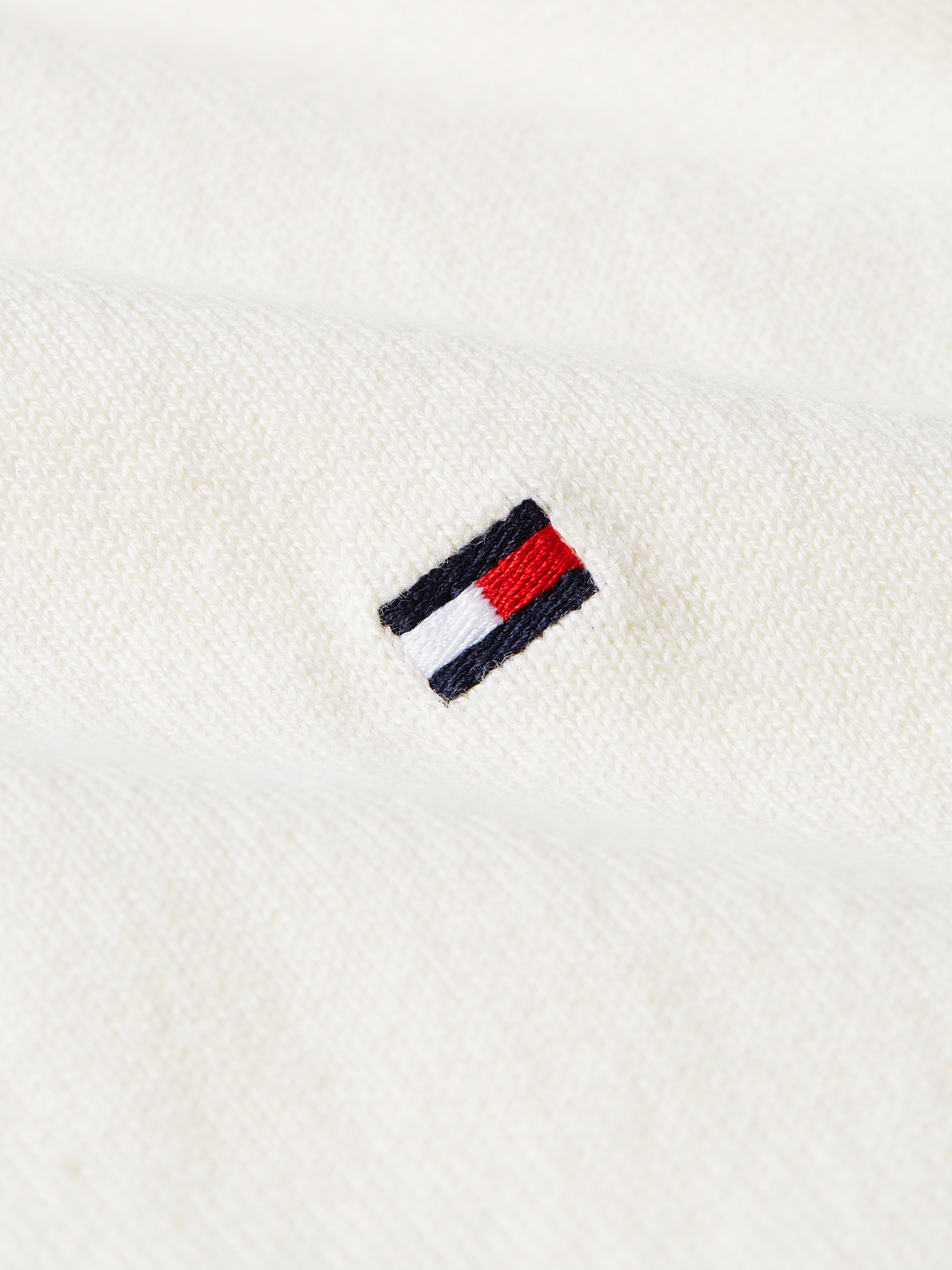 Tommy Hilfiger Cardigan »CO JERSEY STITCH CARDIGAN«, mit Logostickerei