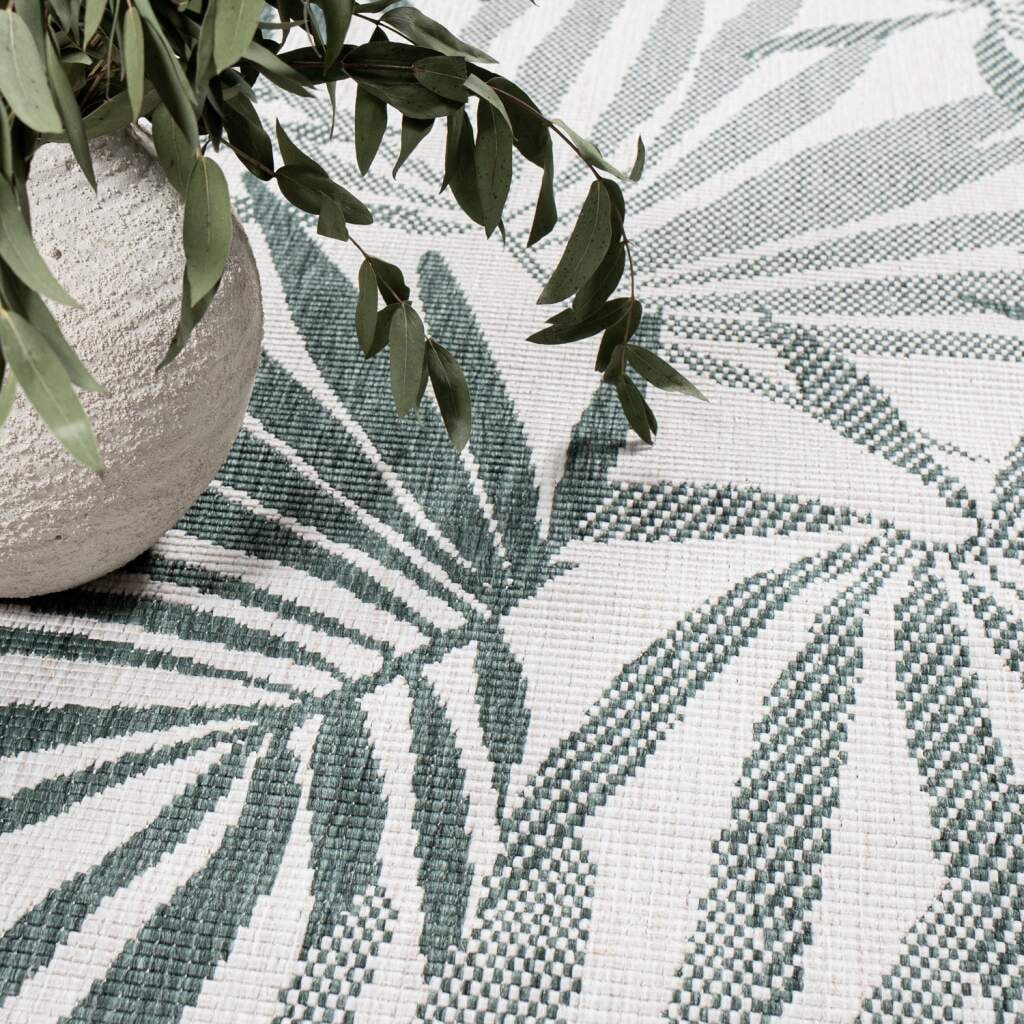Carpet City Outdoorteppich »DUO RUG 5771«, rechteckig, 5 mm Höhe, Wendeteppich Wetterfest In- & Outdoor, Balkon, Terrasse, Wohnzimmer