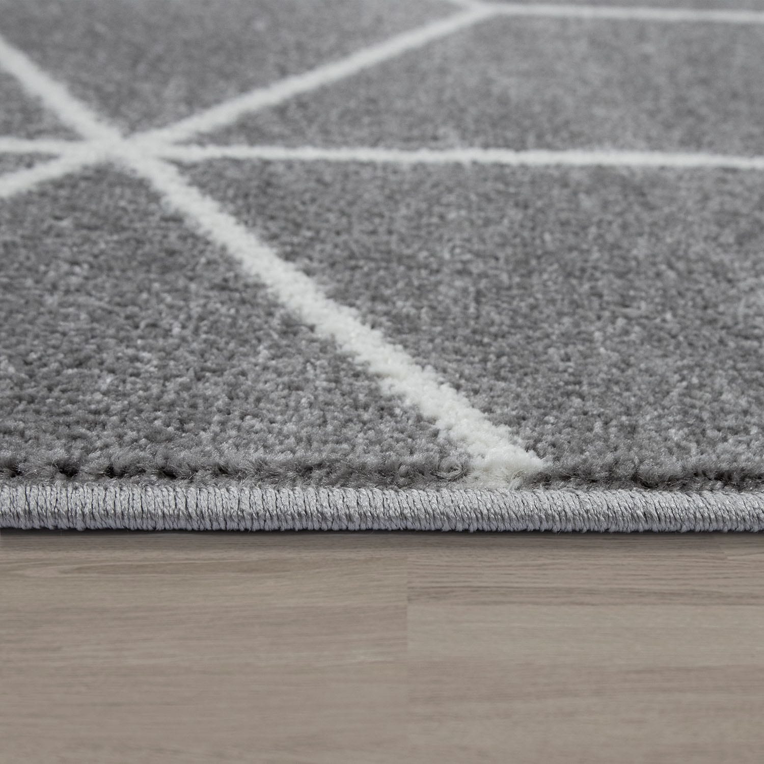 Paco Home Teppich »Stella 402«, rechteckig, 16 mm Höhe, Kurzflor, Scandi Design, geometrisches Muster