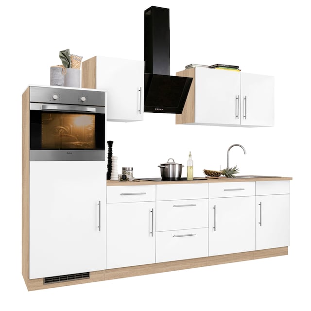 wiho Küchen Küchenzeile »Cali«, mit E-Geräten, Breite 280 cm auf Rechnung  bestellen