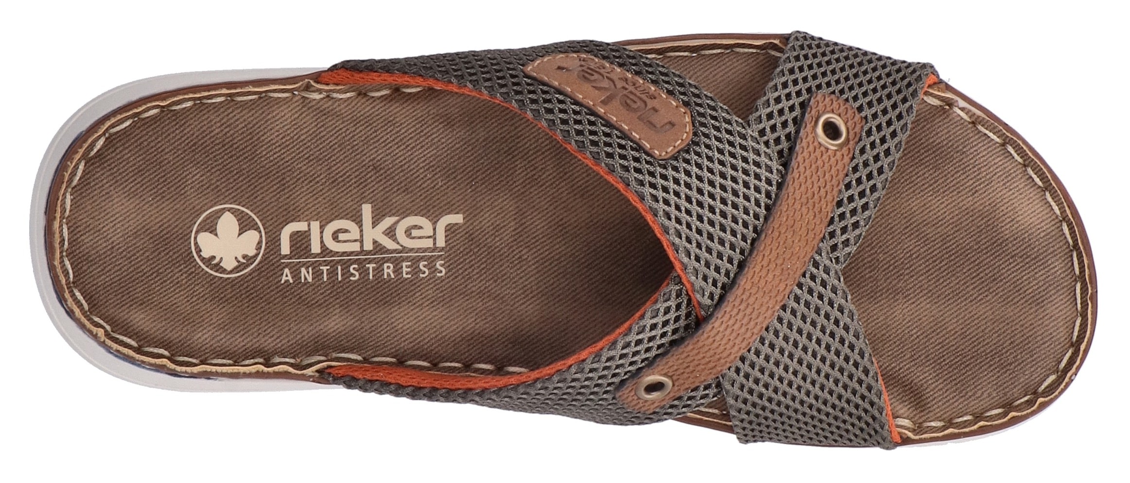 Rieker Pantolette, Sommerschuh, Hausschuh, Strandschuh zum Schlupfen