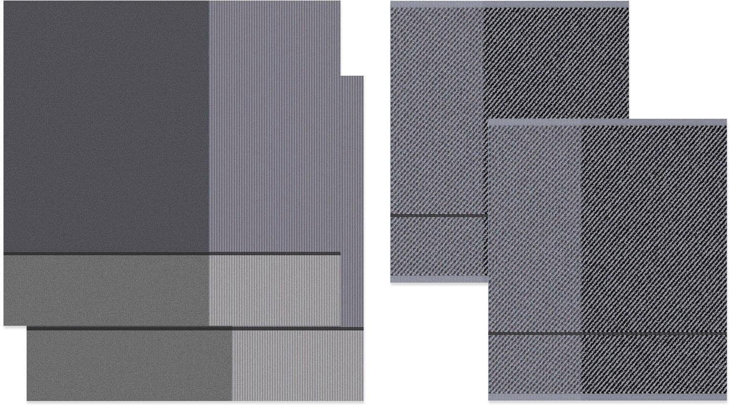 DDDDD Geschirrtuch »Blend«, (Set, 4 tlg.), Combiset_ 2 Küchentücher & 2 Geschirrtücher kaufen
