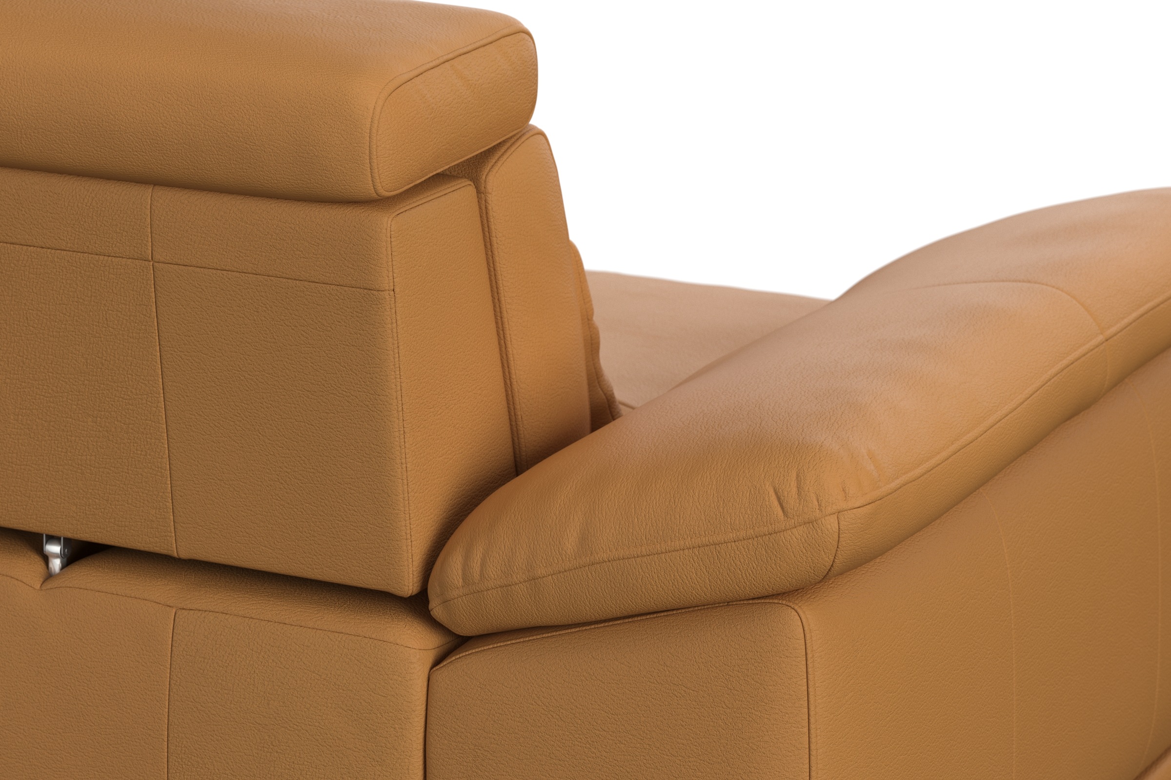 sit&more Ecksofa »Cabrio L-Form, mit Sitztiefenverstellung, Arm- und Kopfteilverstellung«, 3 Nierenkissen, Federkern, optional Bettfunktion und Stauraum