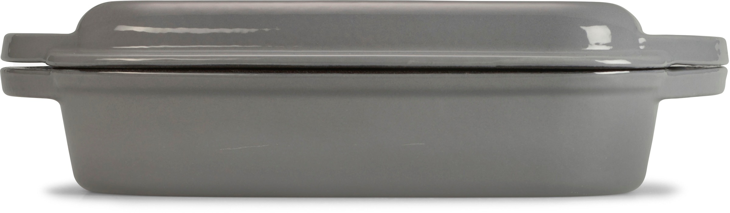 ECHTWERK Bräter »Universalbräter und Pfanne 2-in-1 Set, Auflaufform mit Deckel«, Gusseisen-Emaille, Emaille-Beschichtung, für Backöfen, Grill & Induktion