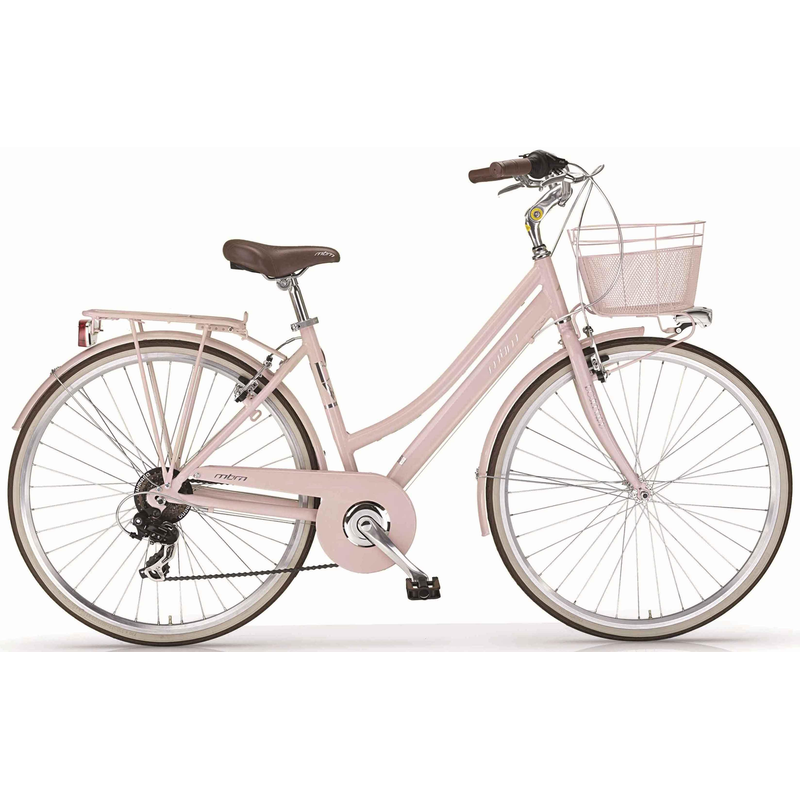 MBM Trekkingrad »New Boulevard« 18 Gang Shimano TY300 Schaltwerk Kettenschaltung für Damen, Kettenschaltung rosa+rosa