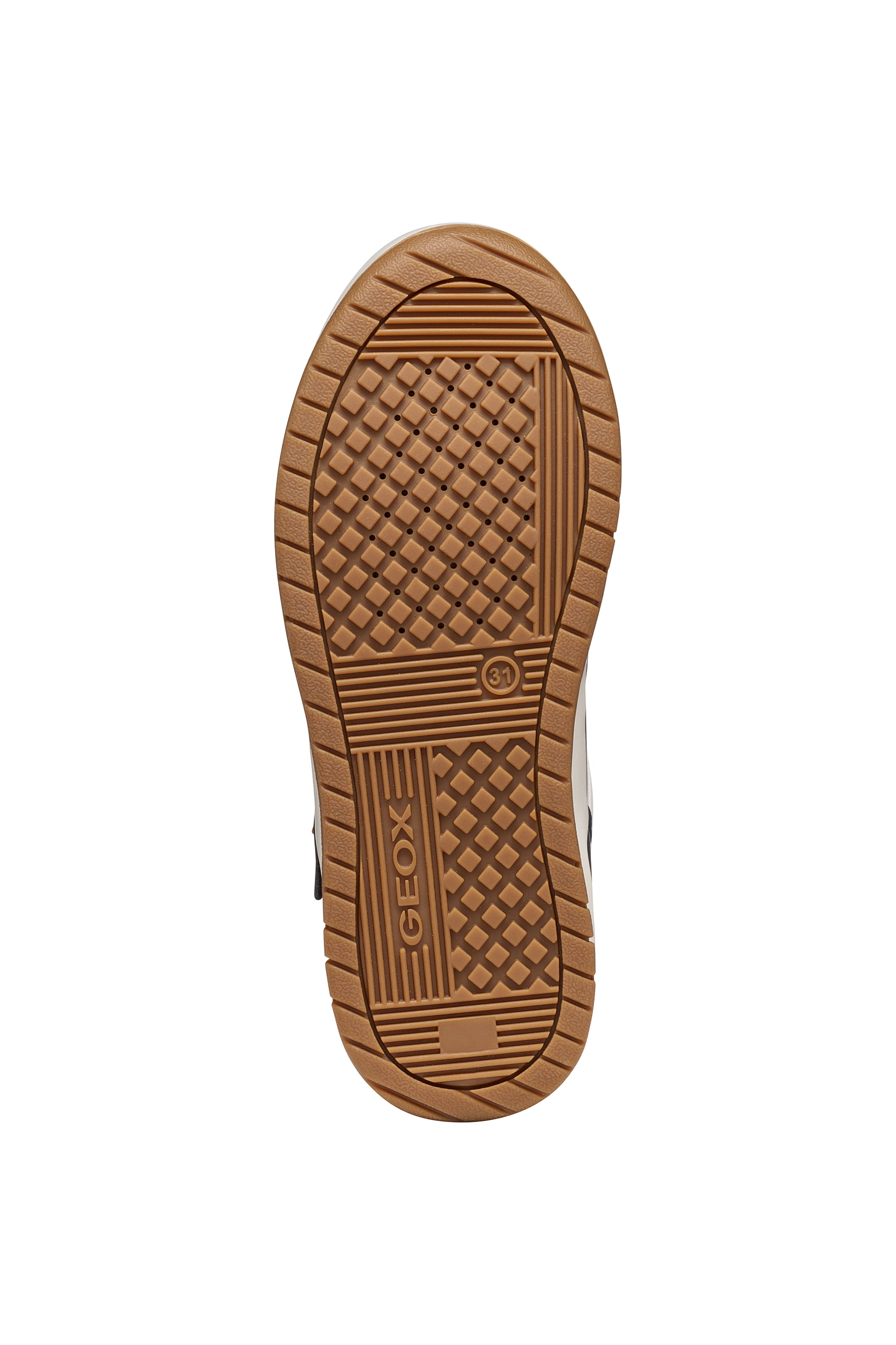 Geox Sneaker »J PERTH BOY«  Freizeitschuh mit Kontrastbesätzen, Gummizug und Klettriemchen