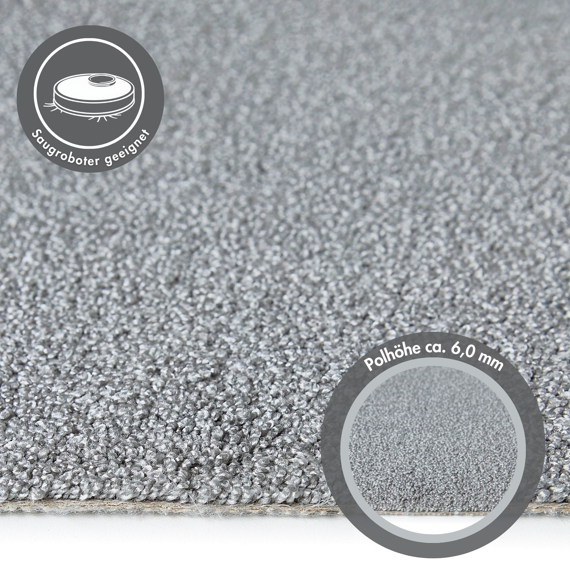 Andiamo Teppichboden »Rubinoy, Schlinge, Made in Belgium«, rechteckig, 0,8 günstig online kaufen