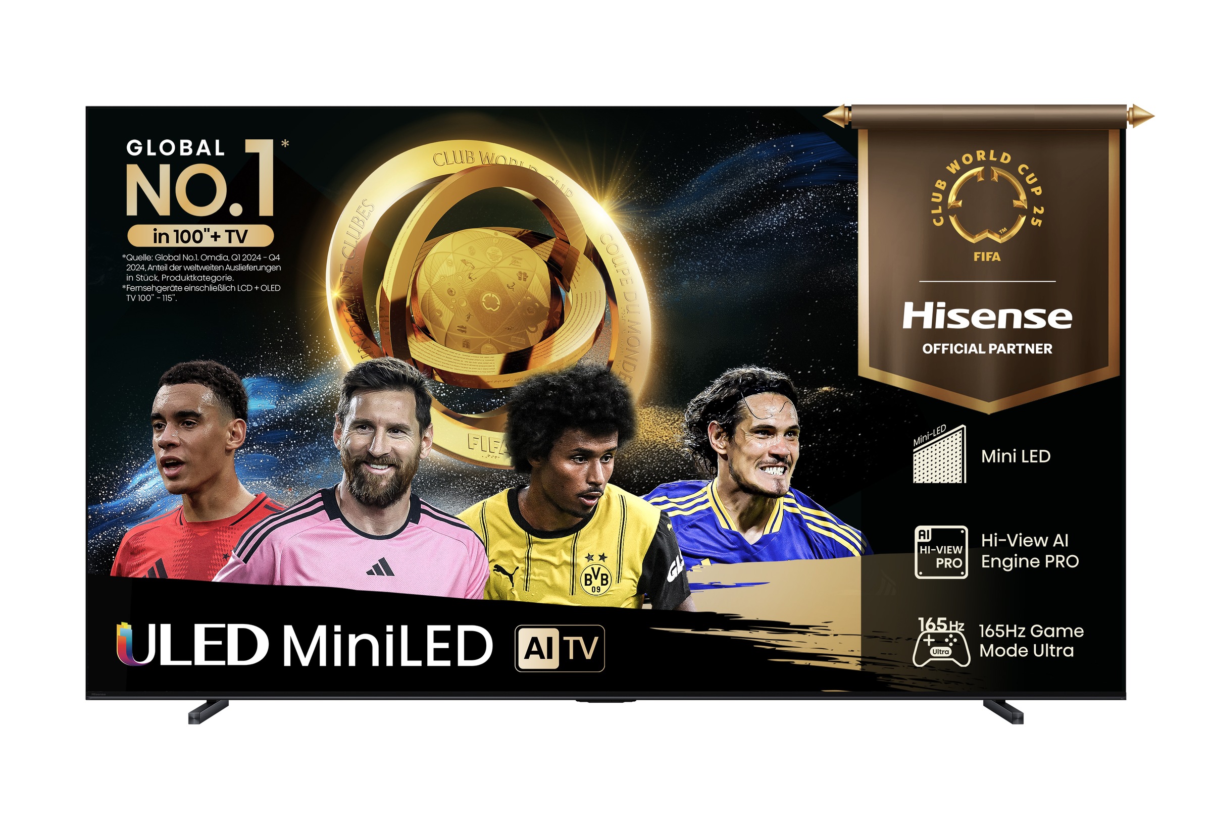 Hisense QLED Mini LED-Fernseher »85U7Q«, 4K Ultra HD, Smart-TV, 4K UHD Mini LED