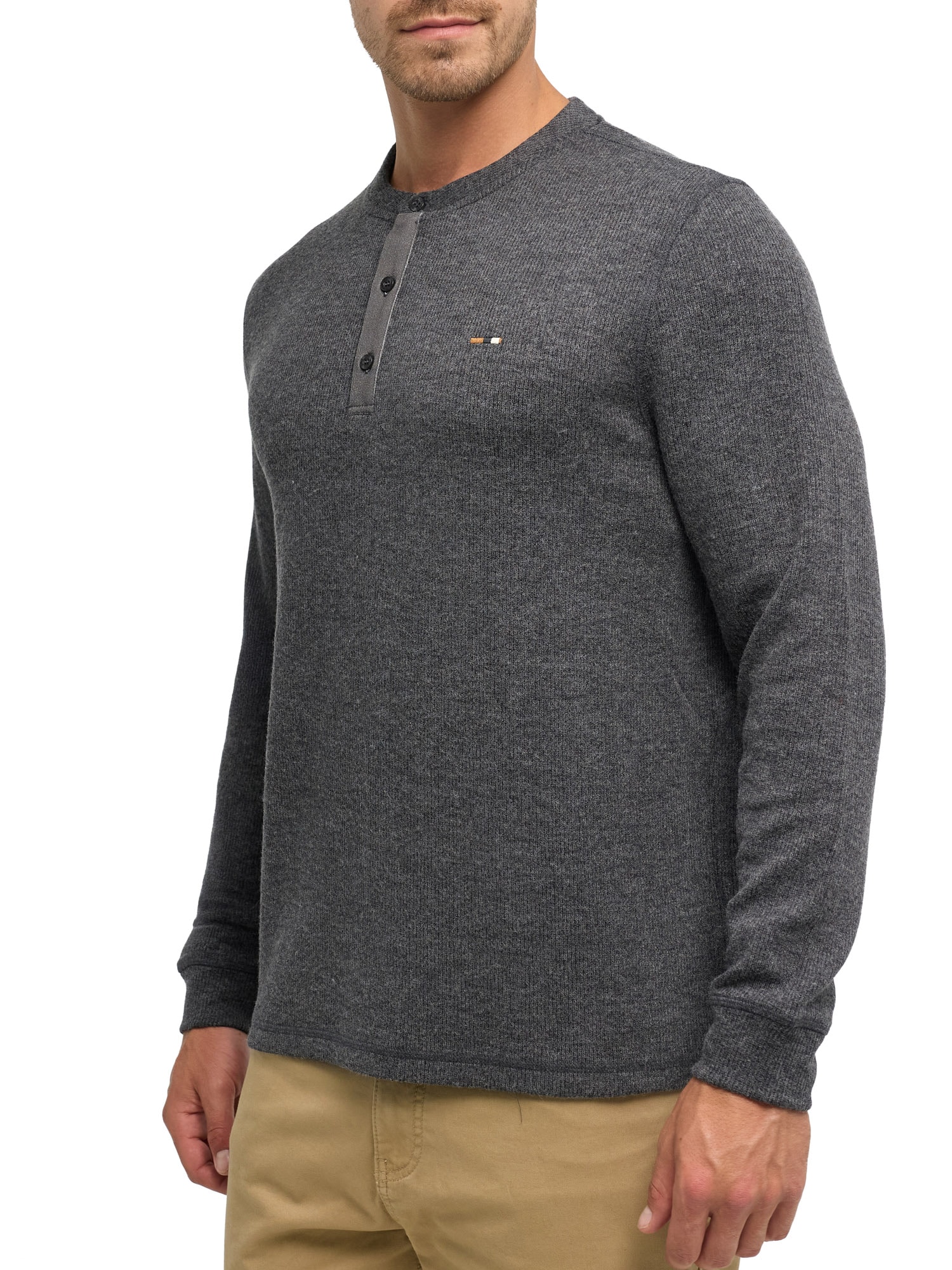 Indicode Sweatshirt »INDorburn Grandad«, Materialmix, regular fit
