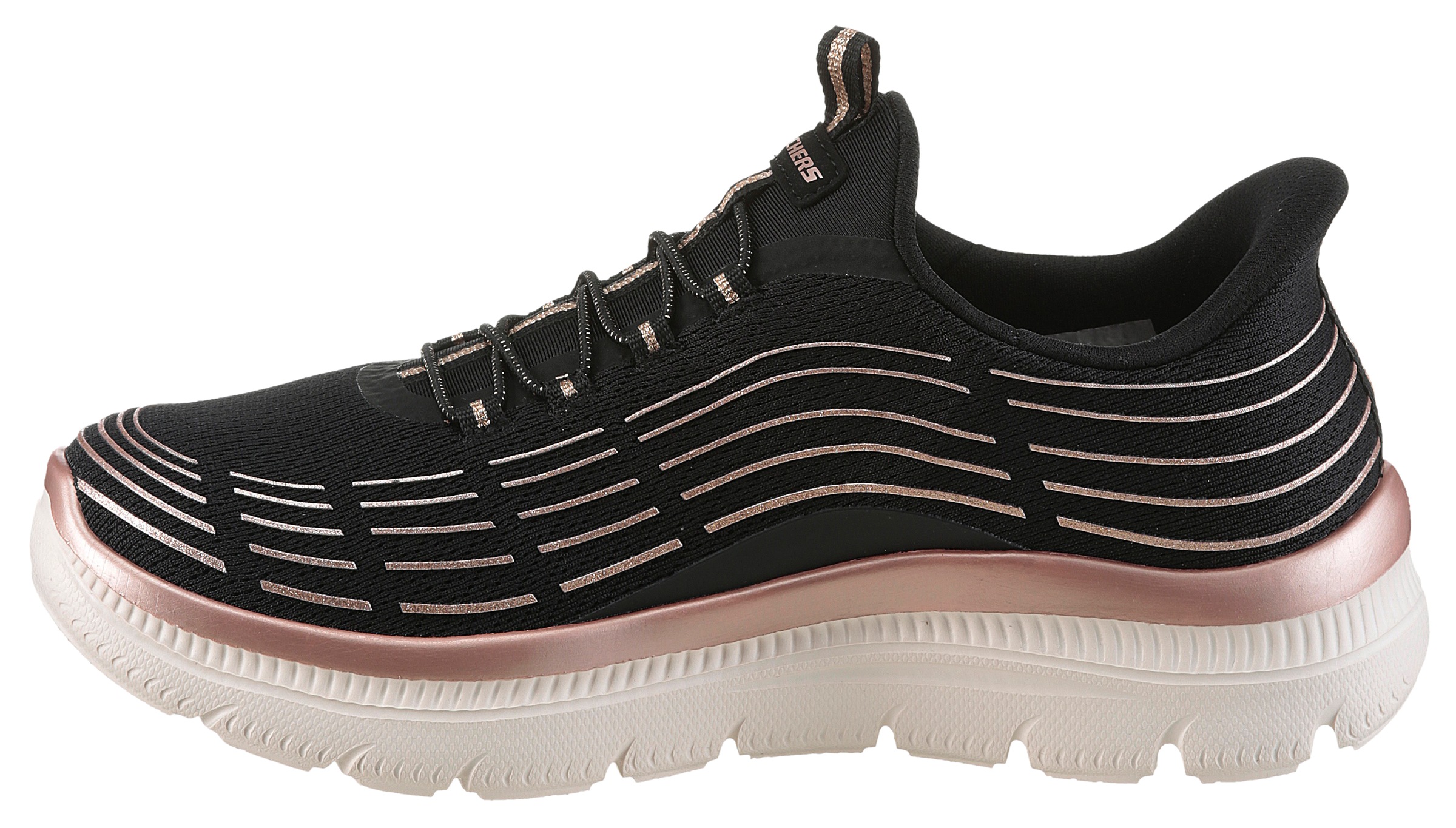 Skechers Slip-On Sneaker »SUMMITS PLUS-SOFT LUSTER«, Freizeitschuh, Schlupfschuh in veganer Verarbeitung