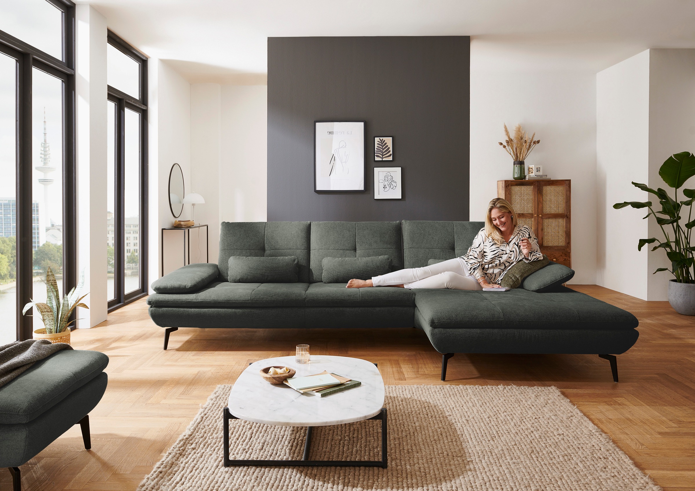 Die PlanBar Ecksofa »MP-IN23002 L-Form«, (2 St.), wahlweise mit Armteil- un günstig online kaufen