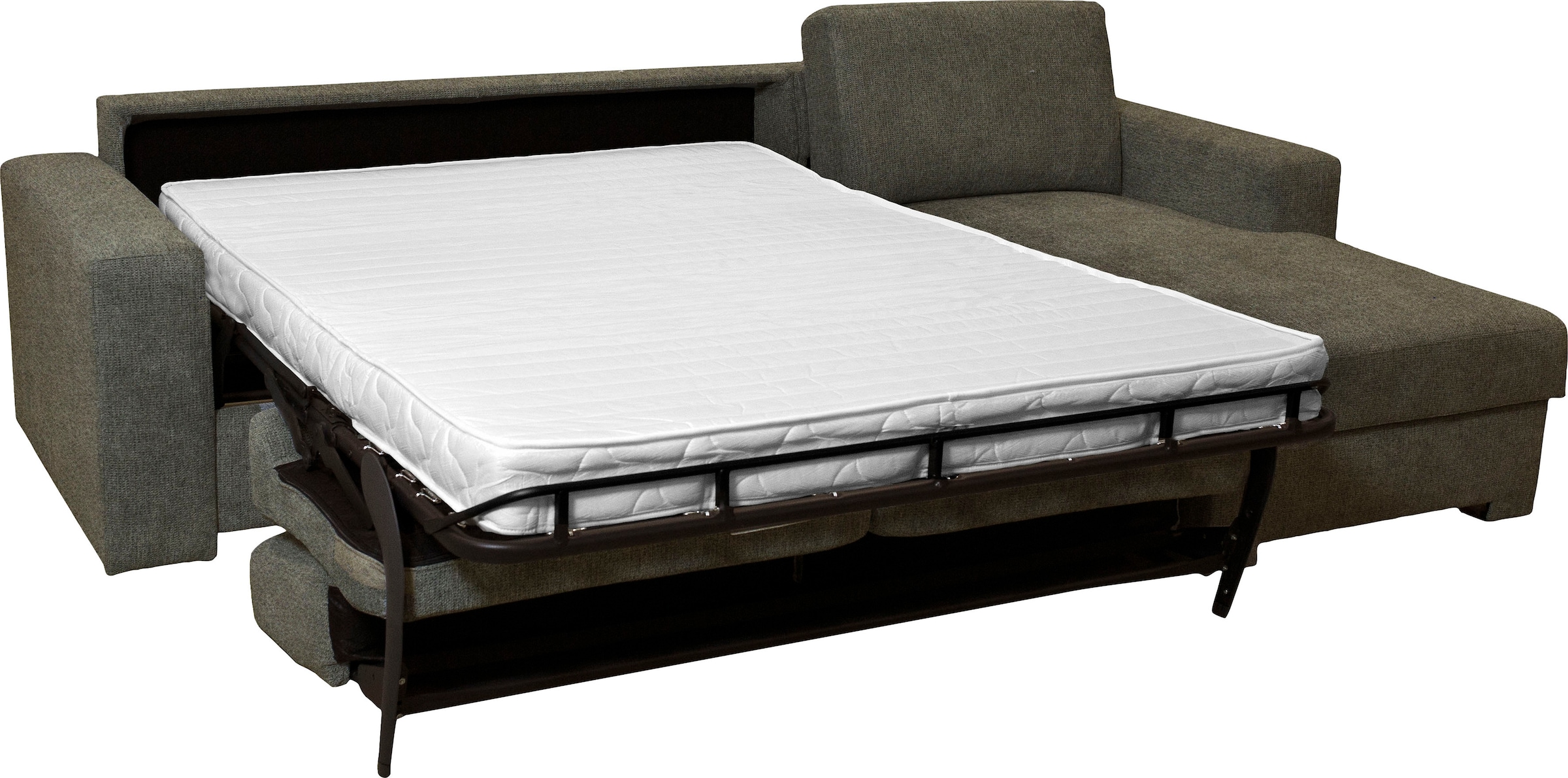Home affaire Ecksofa »Roma "M" Matratzenhöhe 14 cm, Dauerschlaffunktion, mit Unterfederung,«, Liegemaße ca 143x198 cm, L-Form