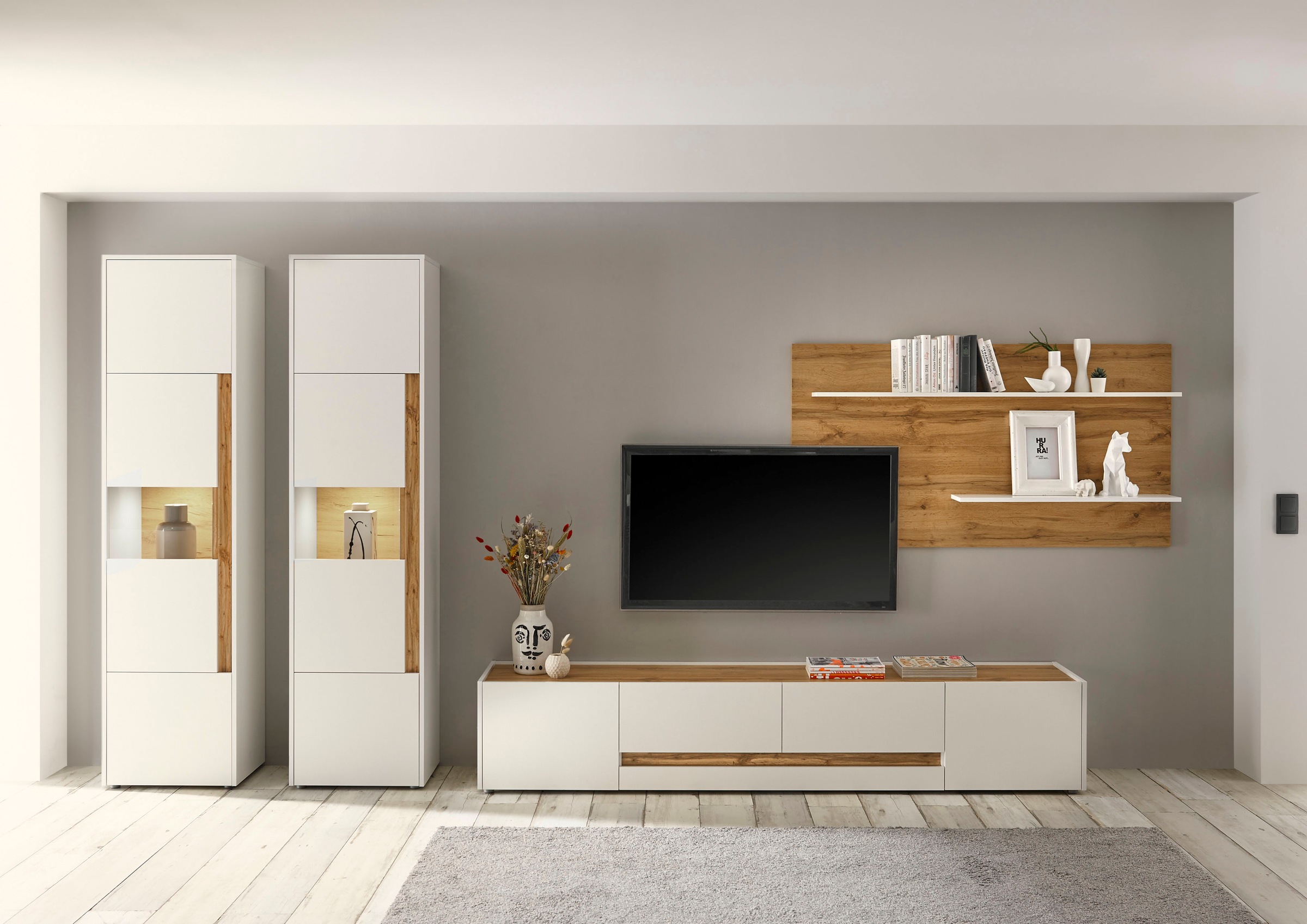 INOSIGN Wohnwand »City/Giron, moderne Anbauwand, Komplettset in vielen Farb günstig online kaufen