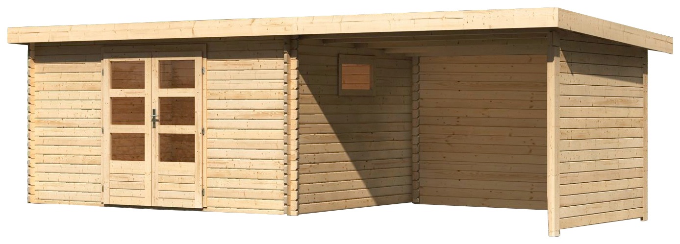 WOODFeeling Gartenhaus »Trittau 5« mit Anbaudach günstig online kaufen