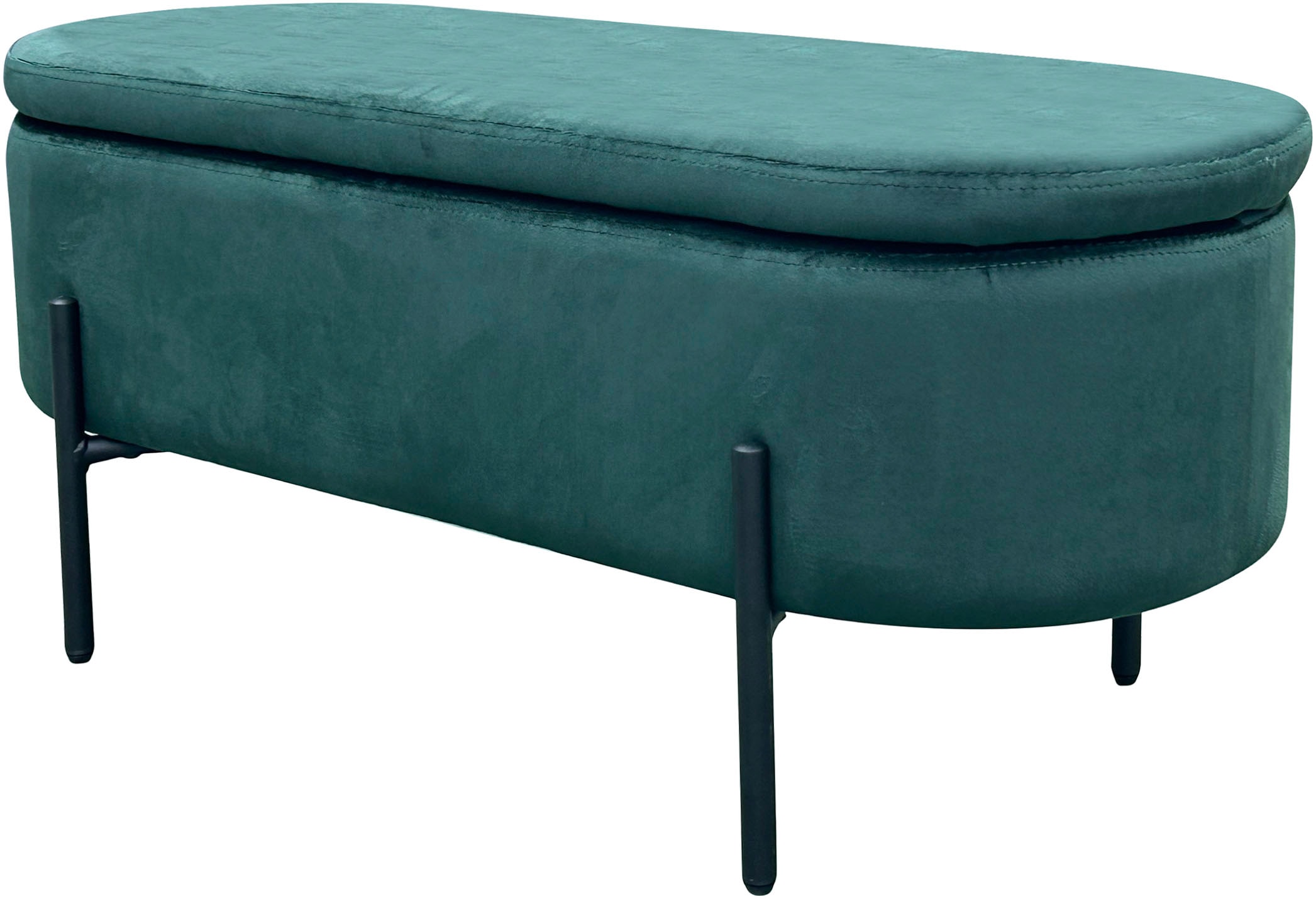 byLIVING Sitzbank »NOVA« Samt, mit Stauraum/Truhe, Innenmaß Truhe 26,5 x 83cm, Höhe: 19 cm