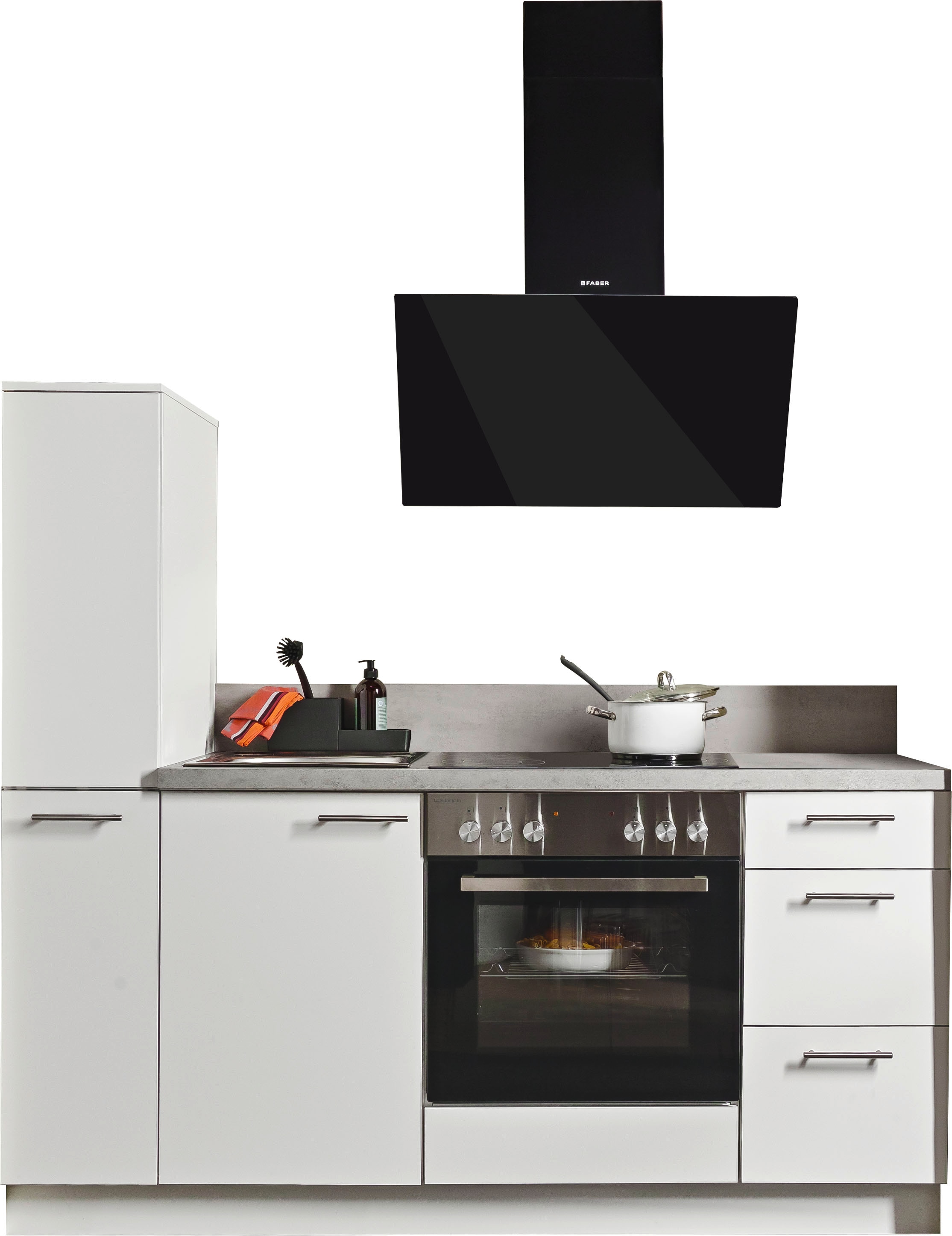 KOCHSTATION Küche »Scafa« vormontiert, wahlweise mit E-Geräten, Stellbreite günstig online kaufen