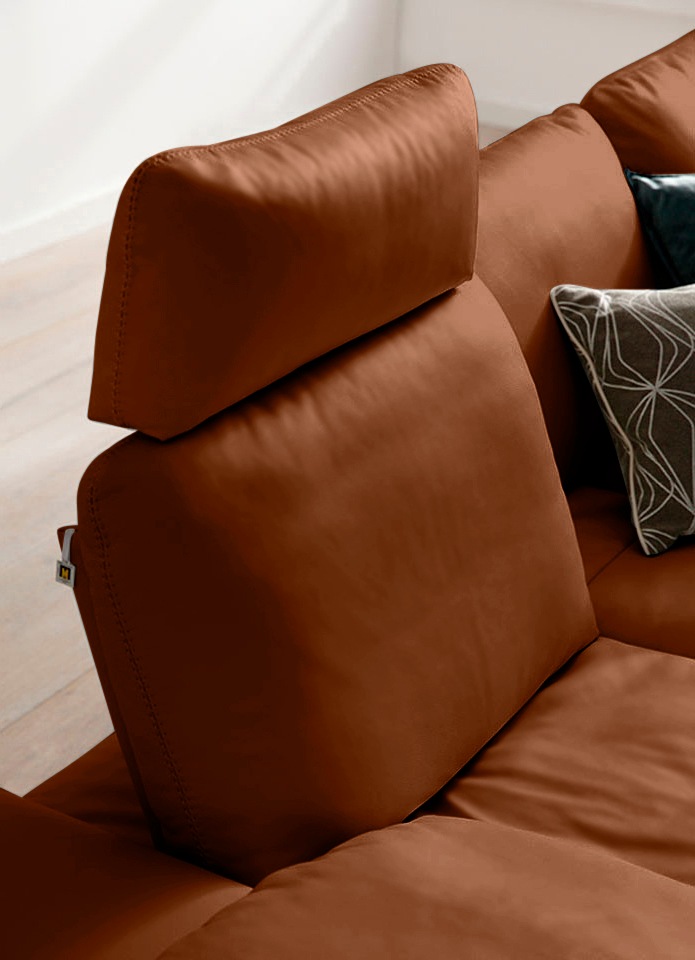 W.SCHILLIG Ecksofa »valentinoo, Designsofa, elegant und bequem, L-Form«, (Set), mit Sitztiefenverstellung, Breite 318 cm