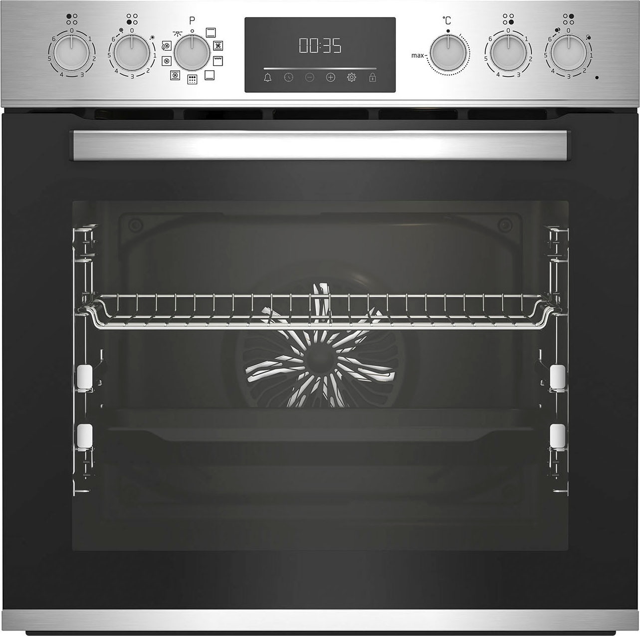 BEKO Elektro-Herd-Set »BBUM12320XMPE«, mit 2-fach-Teleskopauszug, Pyrolyse-Selbstreinigung