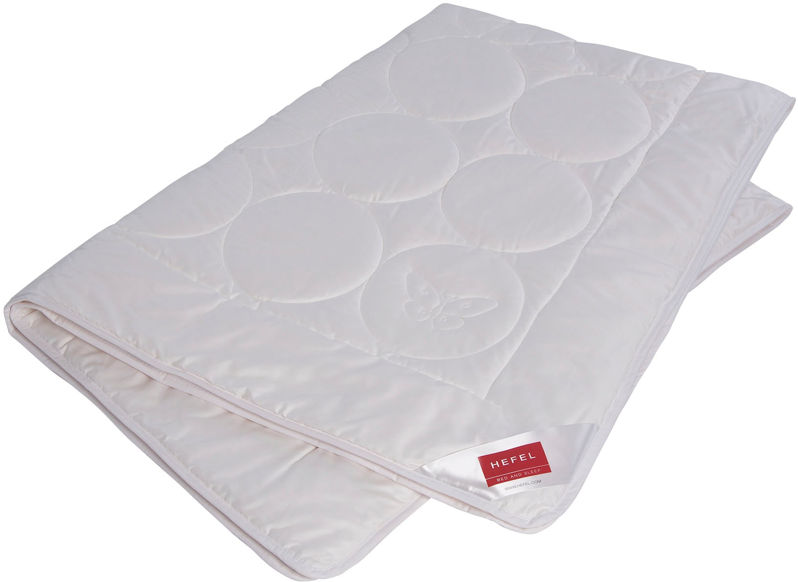 Hefel Naturfaserbettdecke »Silk Dream«, extraleicht, Bezug 100% Baumwolle, (1 St.)