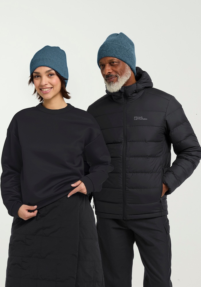 JACK WOLFSKIN Beanie »FUZZY BEANIE« aluminiumblue S S Strickmütze